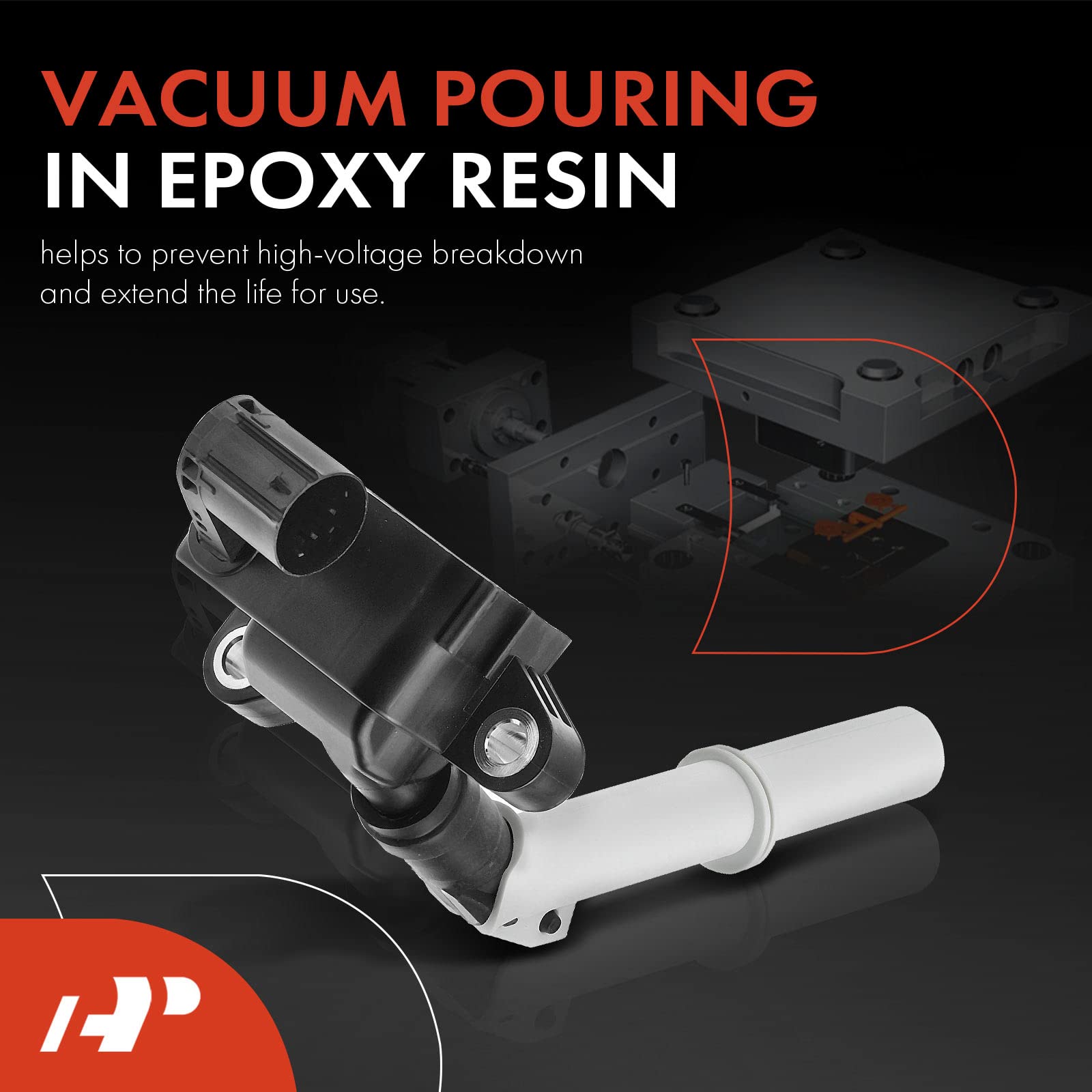 Premium 6-Pack Ignition Coil Set [V6 3.5L Flex] Compatible with Mercedes-Benz C300 2013-2014, C350 2012-2014, E350 2012-2016, ML350 2012-2015 - High Performance Replacement for Smooth Engine Start & Acceleration