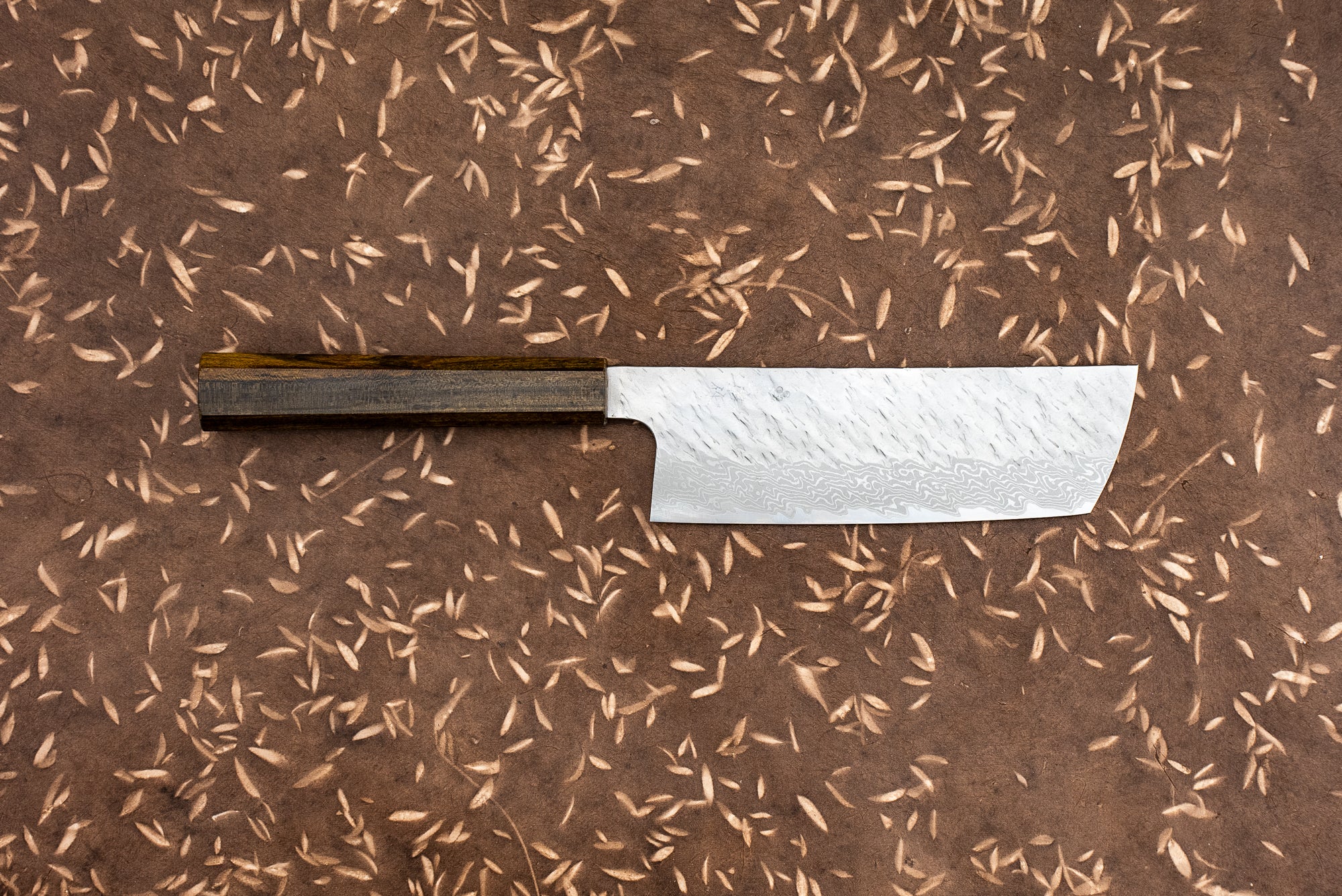 Premium Nigara VG10 Tsuchime Damascus Sakimaru Nakiri Knife 165mm - Japanese Chef Knife for Slicing, Dicing & Precision Vegetable Cutting - Perfect for Home Cooks & Professional Kitchens