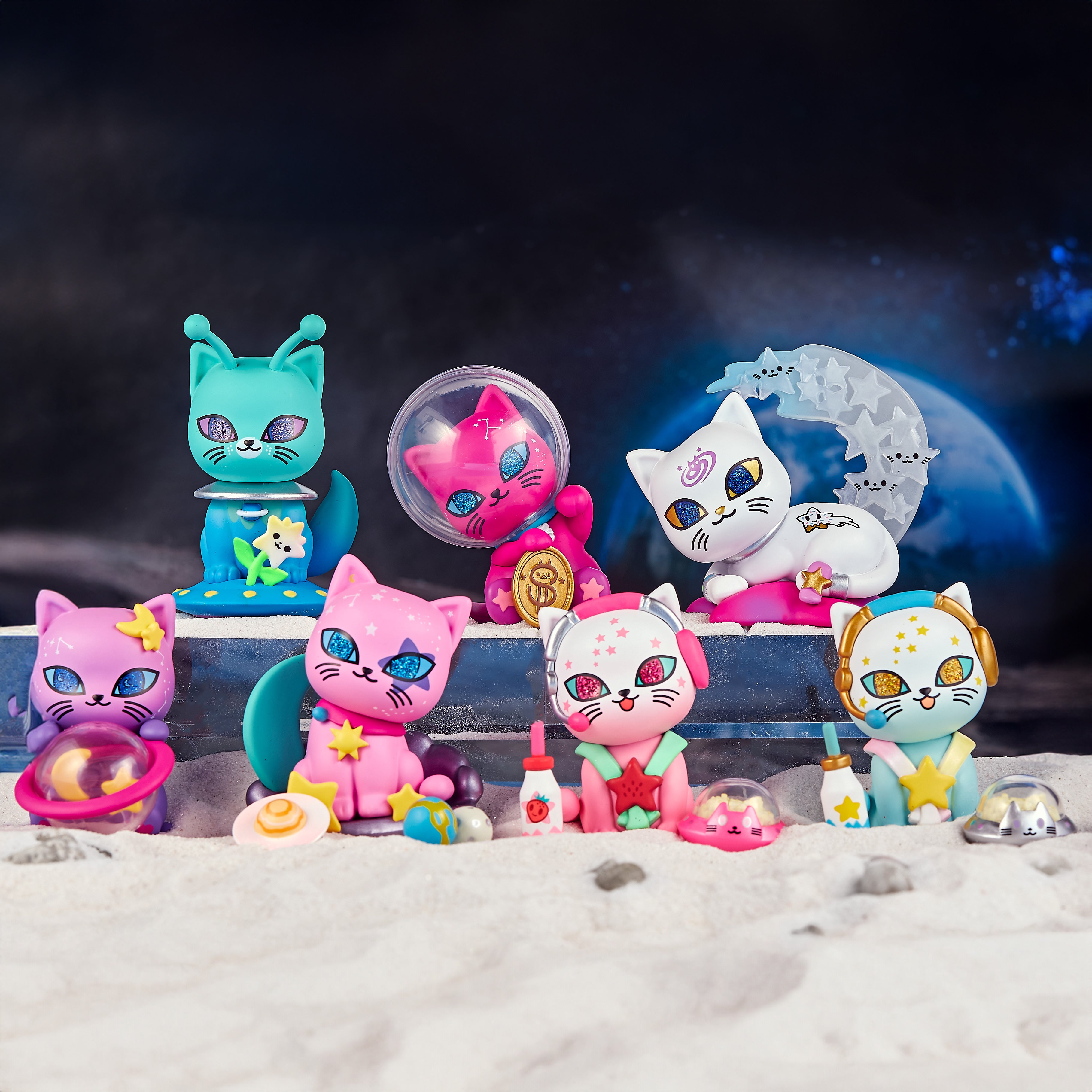 Galactic Cats Mystery Blind Box - Collectible Cute Cat Figures for Kids & Adults - Perfect for Gifts, Party Favors, and Home Decor