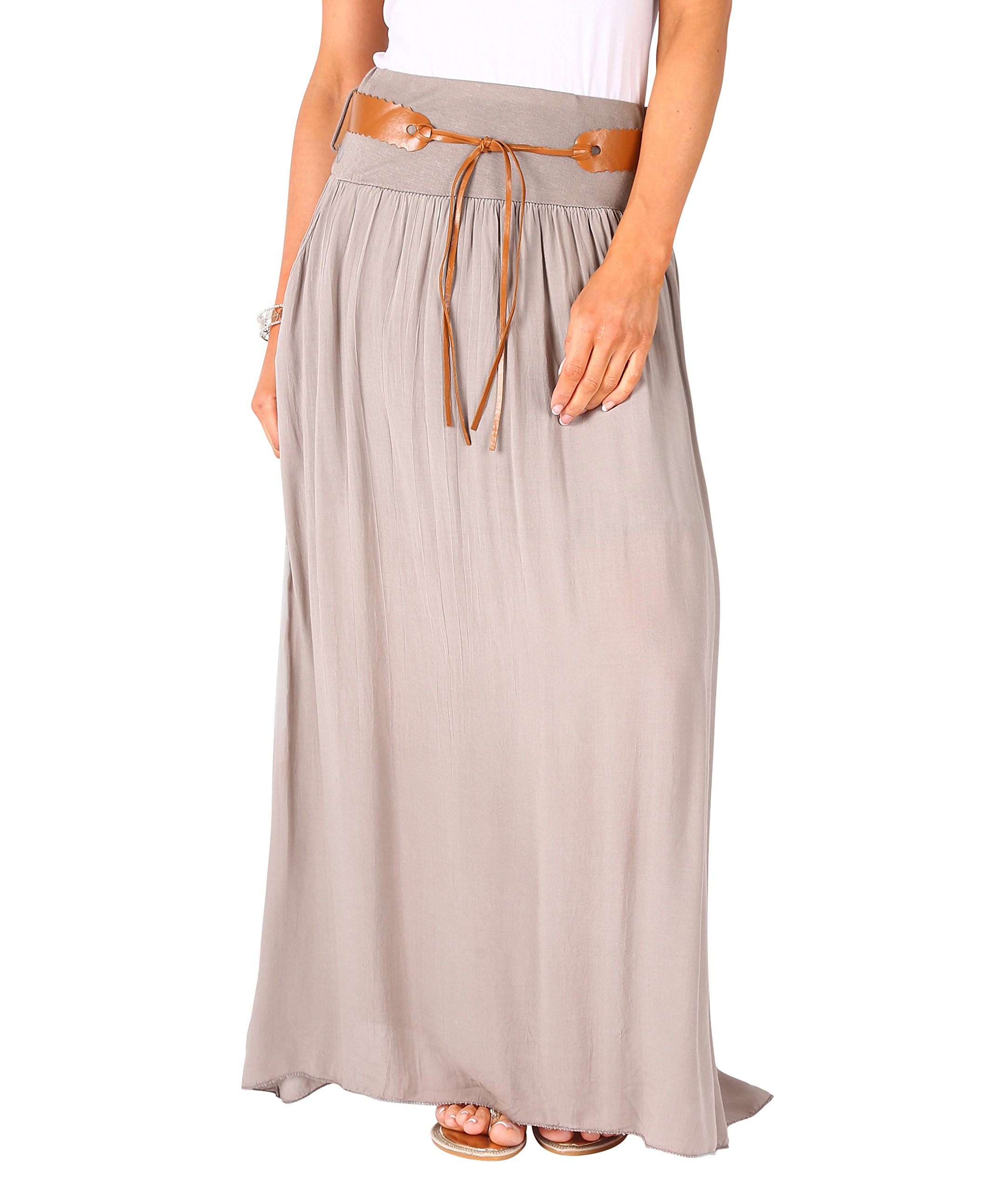 KRISP Women's Bohemian Gypsy Cotton Belted Elastic High Waist Maxi Long Skirt - Plus Size Flowy Summer Skirt for Beach, Festival & Boho Fashion