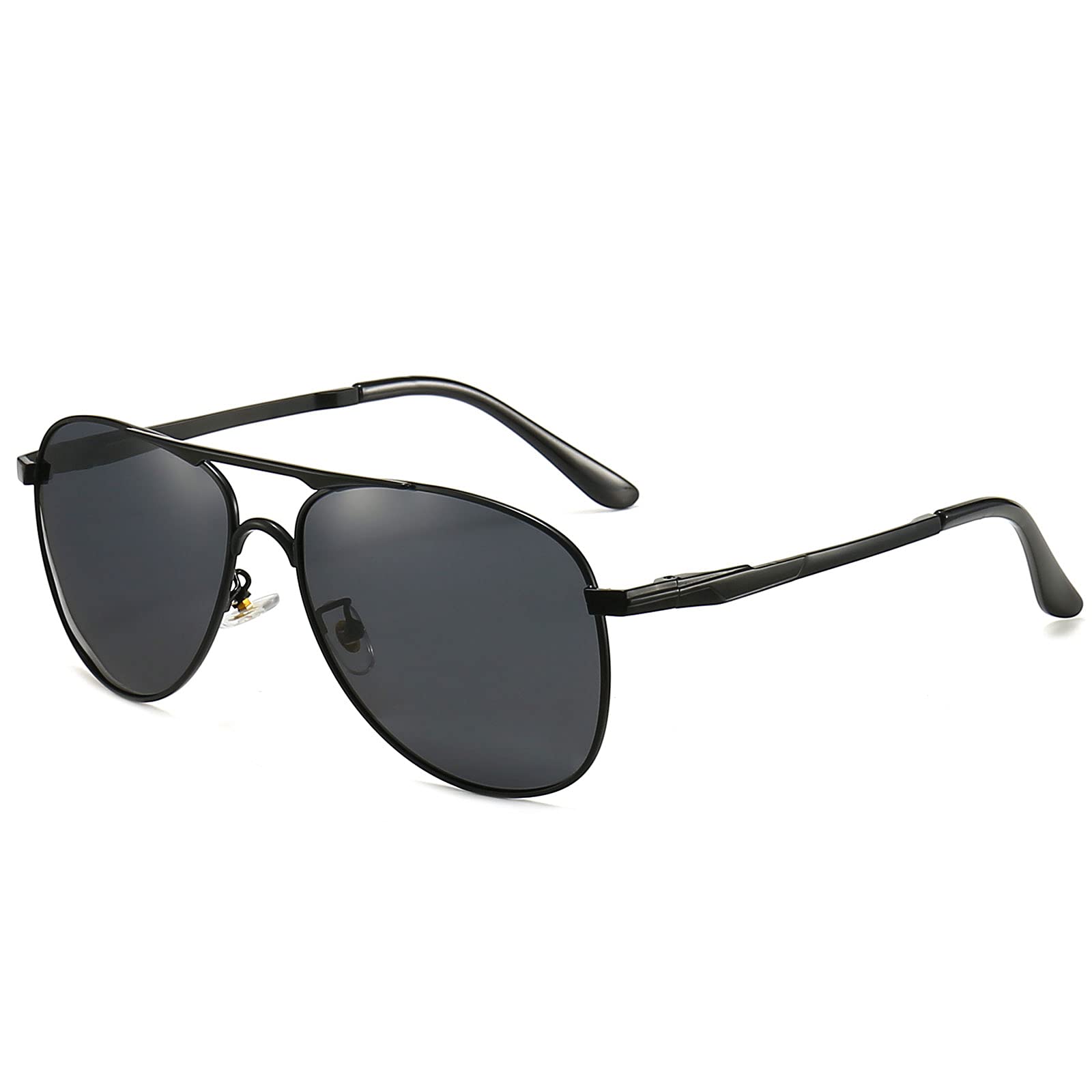 ANRRI Classic Aviator Polarized Sunglasses for Men & Women - Vintage Retro Style UV Protection - Spring Hinge Comfort Fit - Perfect for Driving, Travel & Outdoor Activities