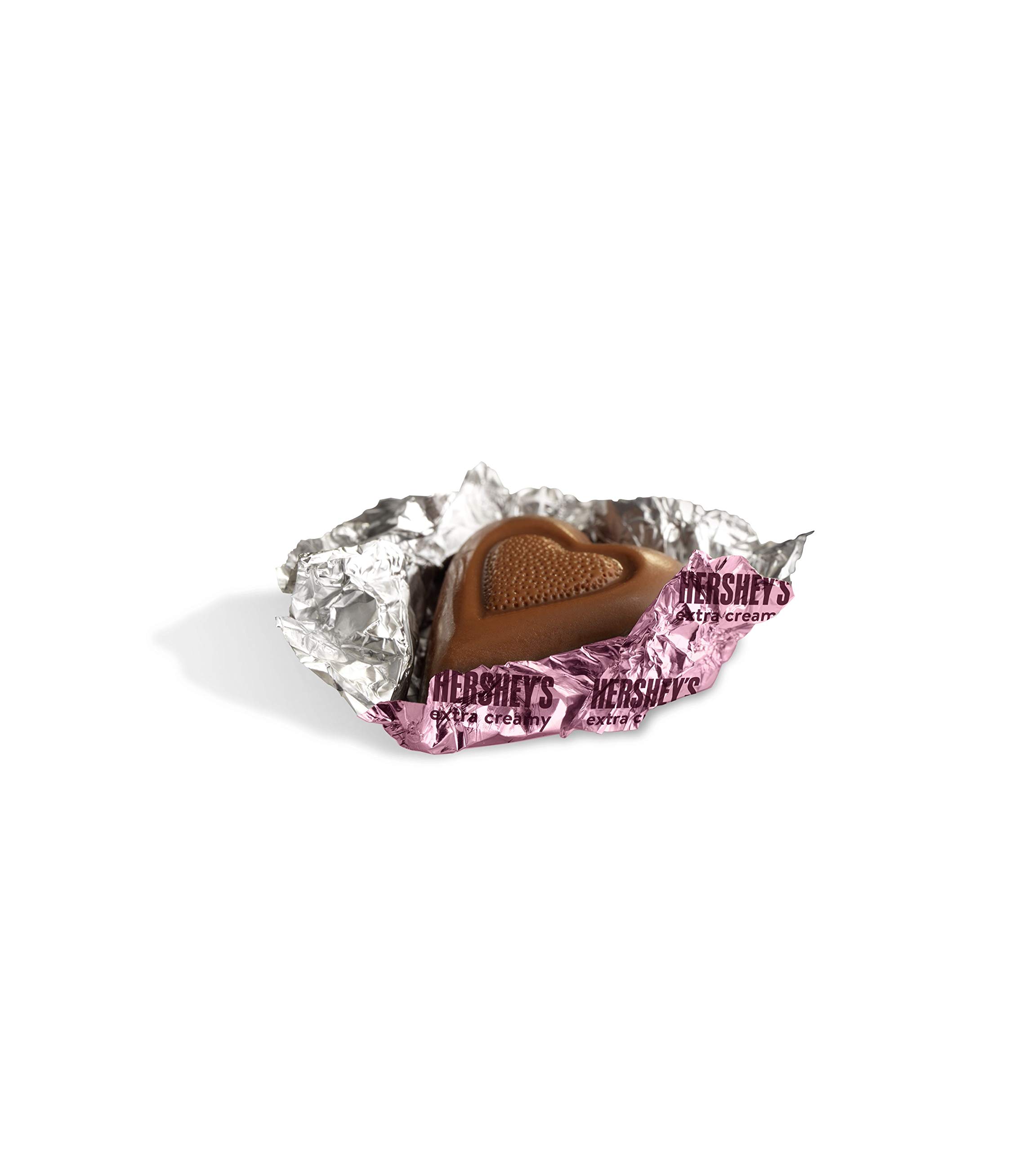 HERSHEY'S Extra Creamy Solid Milk Chocolate Hearts - 10 Oz Bag | Valentine's Day Gifts, Romantic Treats, Party Favors & Sweet Snacks