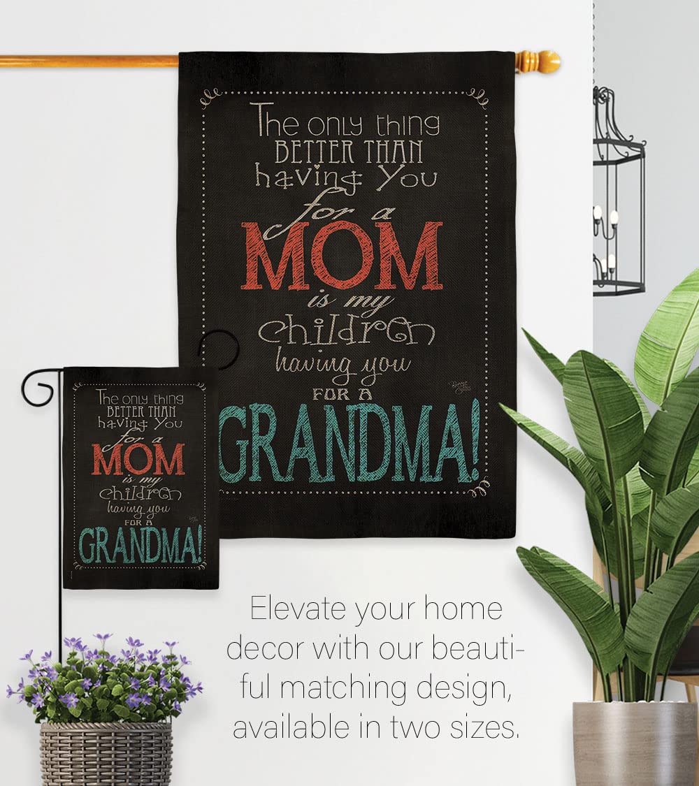 Mom & Grandma Garden Flag Set - Double-Sided Flower Design for Mother's Day & Family Decor