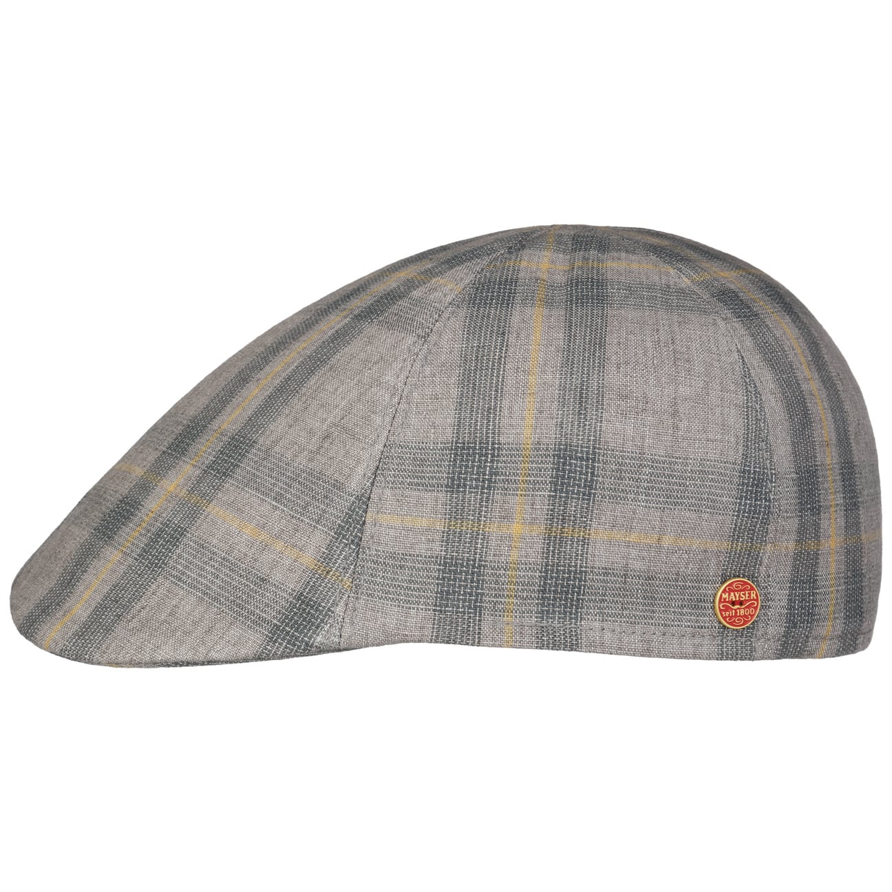 Mayser Paddy Kampen Linen Flat Cap - Classic Irish Style Summer Hat for Men | Perfect for Outdoor Activities, Golf, Fishing & Casual Wear