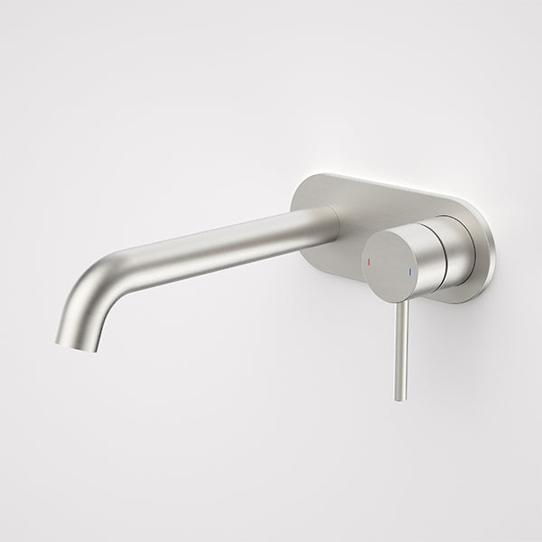 Caroma Liano II Wall Mounted Bathroom Faucet Set - Lead-Free Brushed Nickel Finish - Perfect for Modern Bathrooms & Vanities