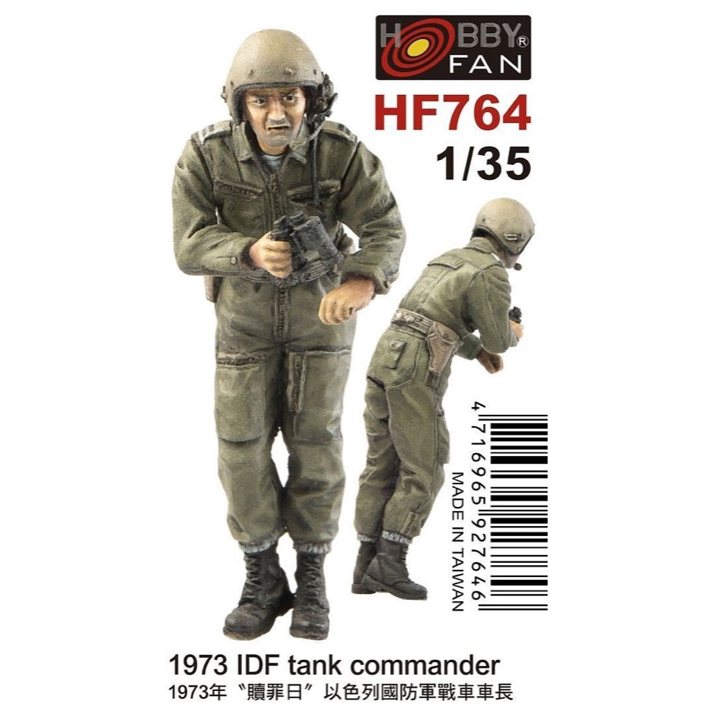AFV HF764 1/35 Scale 1973 IDF Tank Commander Military Model Figure - Perfect for Historical Dioramas, Wargaming & Collectors Display