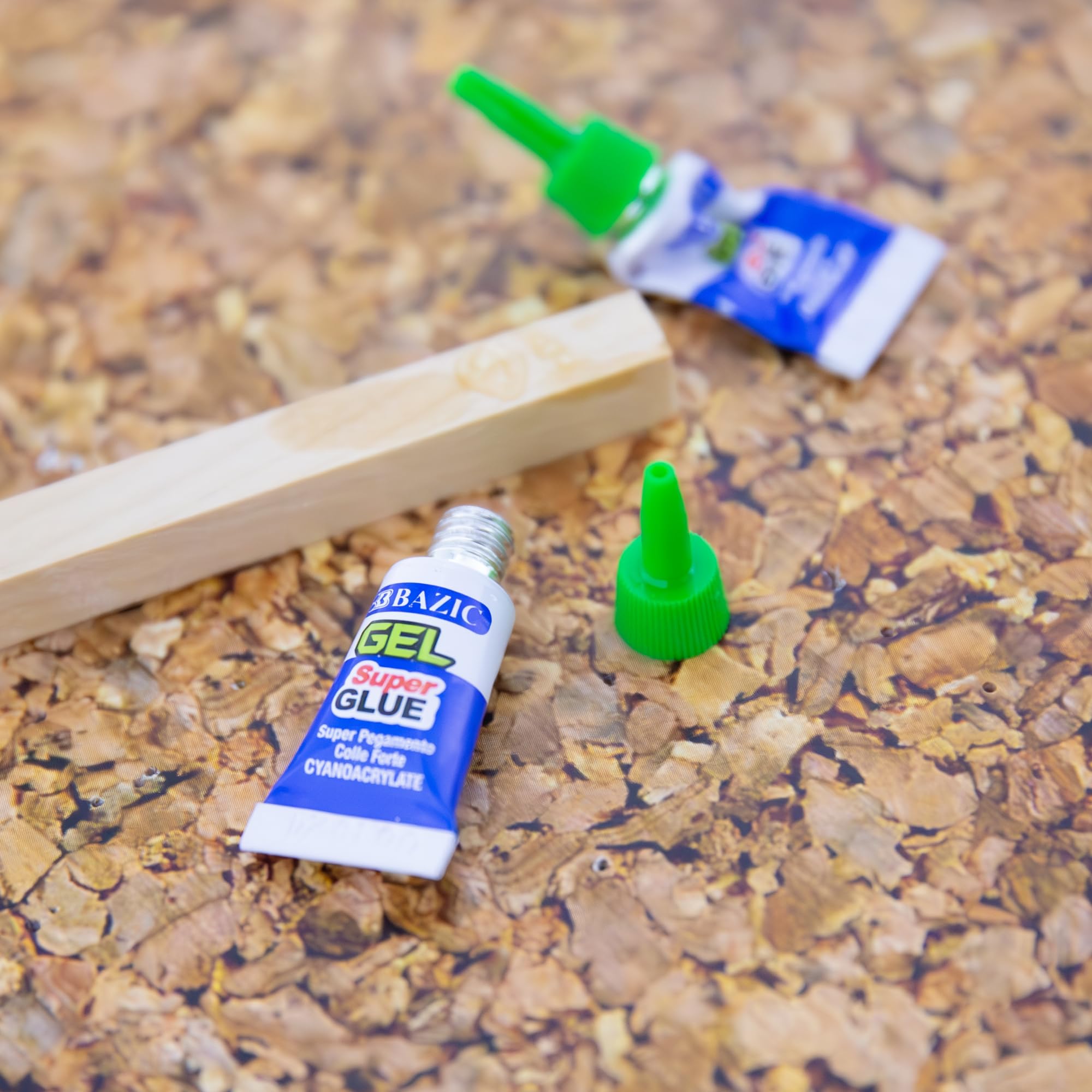 BAZIC Super Glue Gel 0.5g Fast Dry - 144-Pack for Home & Office Repairs
