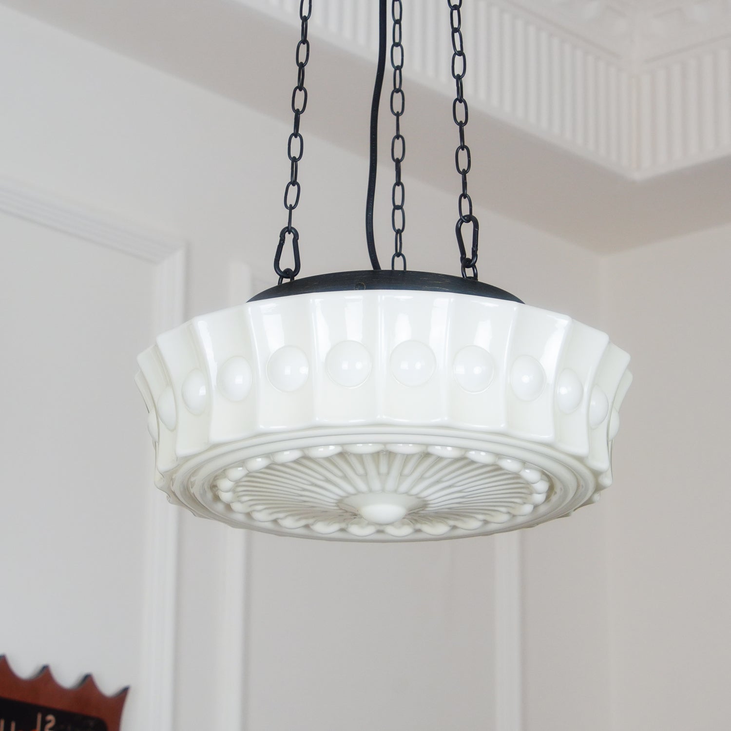 Charles Edwards Pendant Lamp - Modern Hanging Light Fixture for Dining Room, Kitchen Island & Bedroom | Elegant Glass Shade & Adjustable Height