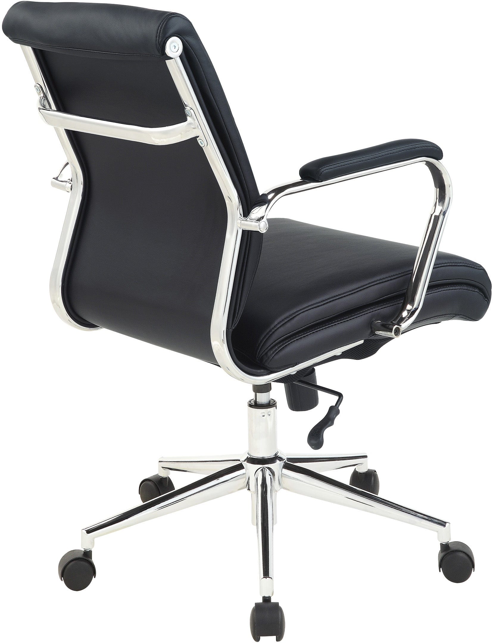 Office Star Mid Back Antimicrobial Vinyl Chair [920351C] - Ergonomic Office Chair for Home & Business Use, Comfortable Desk Chair for Long Hours of Work