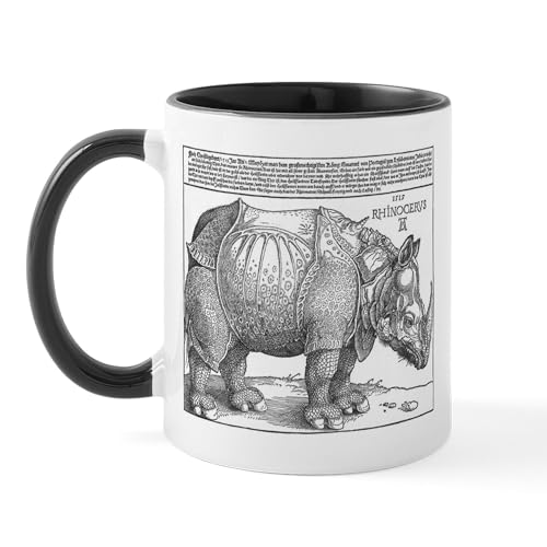 White/Black Inside - Durer Rhino Mug