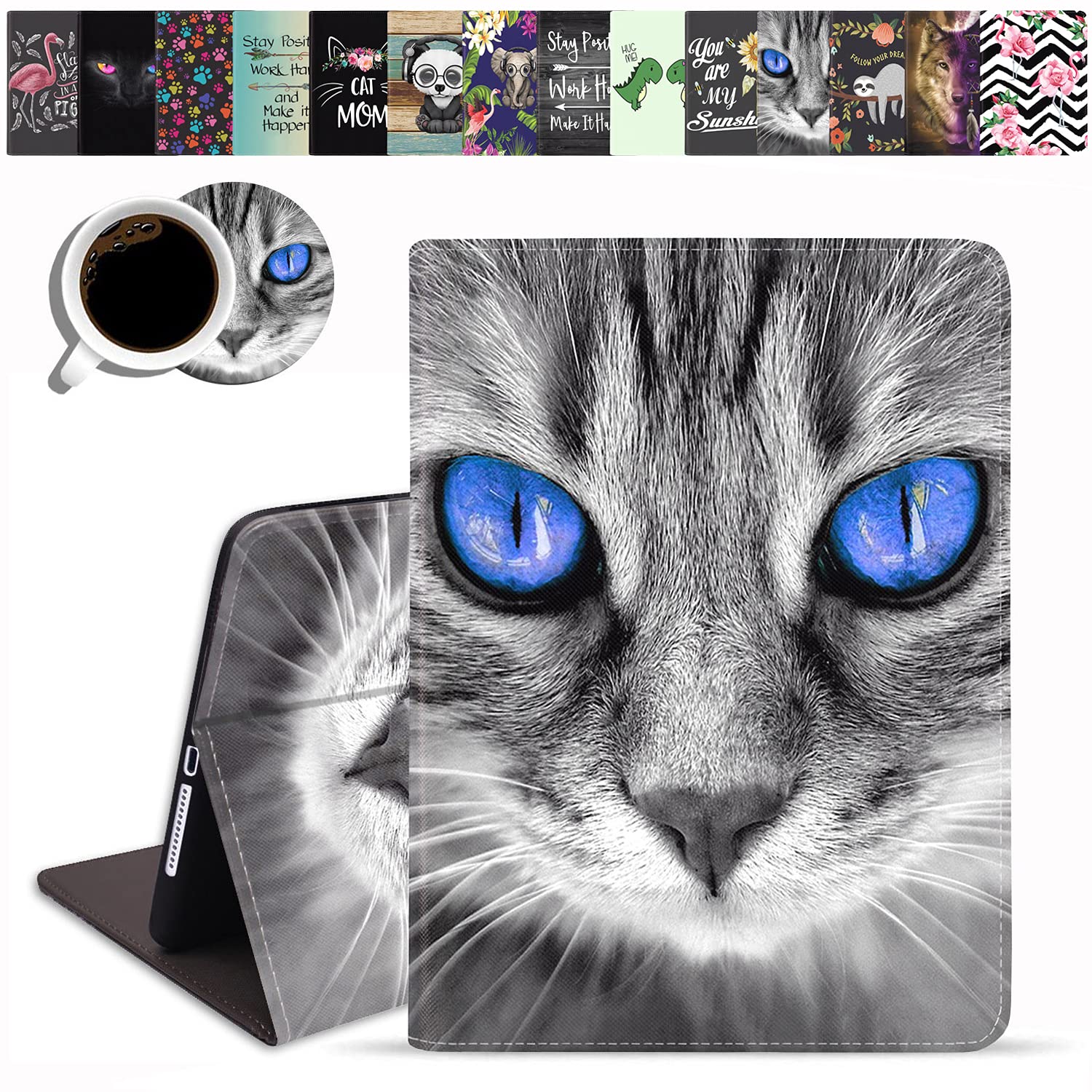 Premium Shockproof iPad Mini 5/4 Case - Adjustable Folio Smart Cover with Auto Sleep/Wake for 7.9