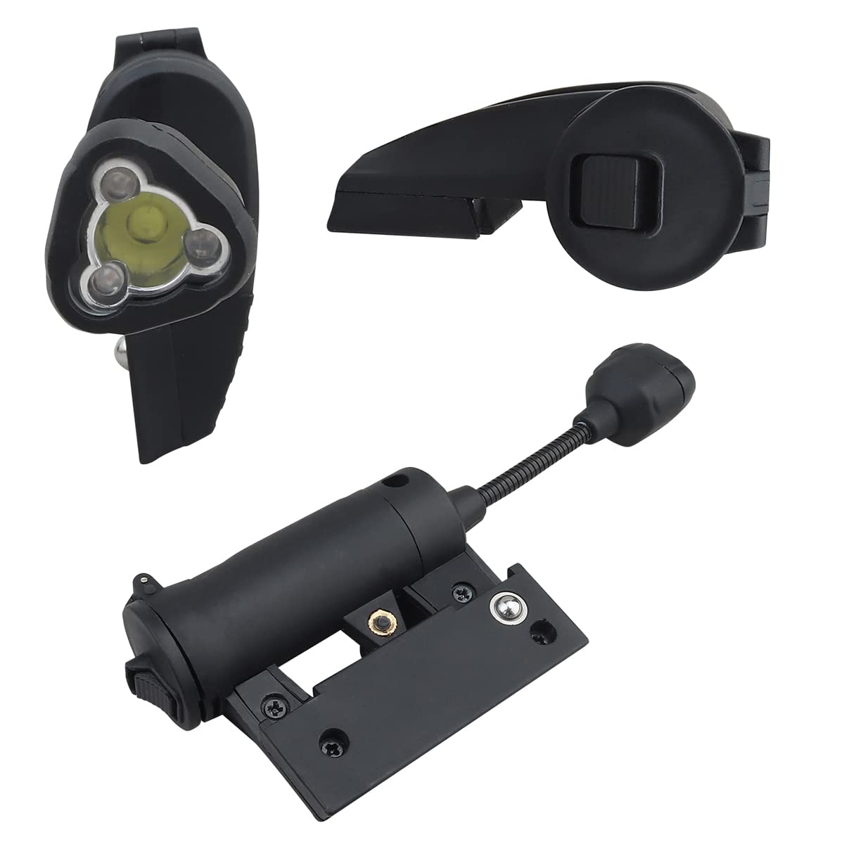 Tactical Helmet LED Signal Light - Survival Helmet Lamp Adapter for Ops Core & ARC Rail - Perfect for Military, Airsoft, Hunting & Night Operations