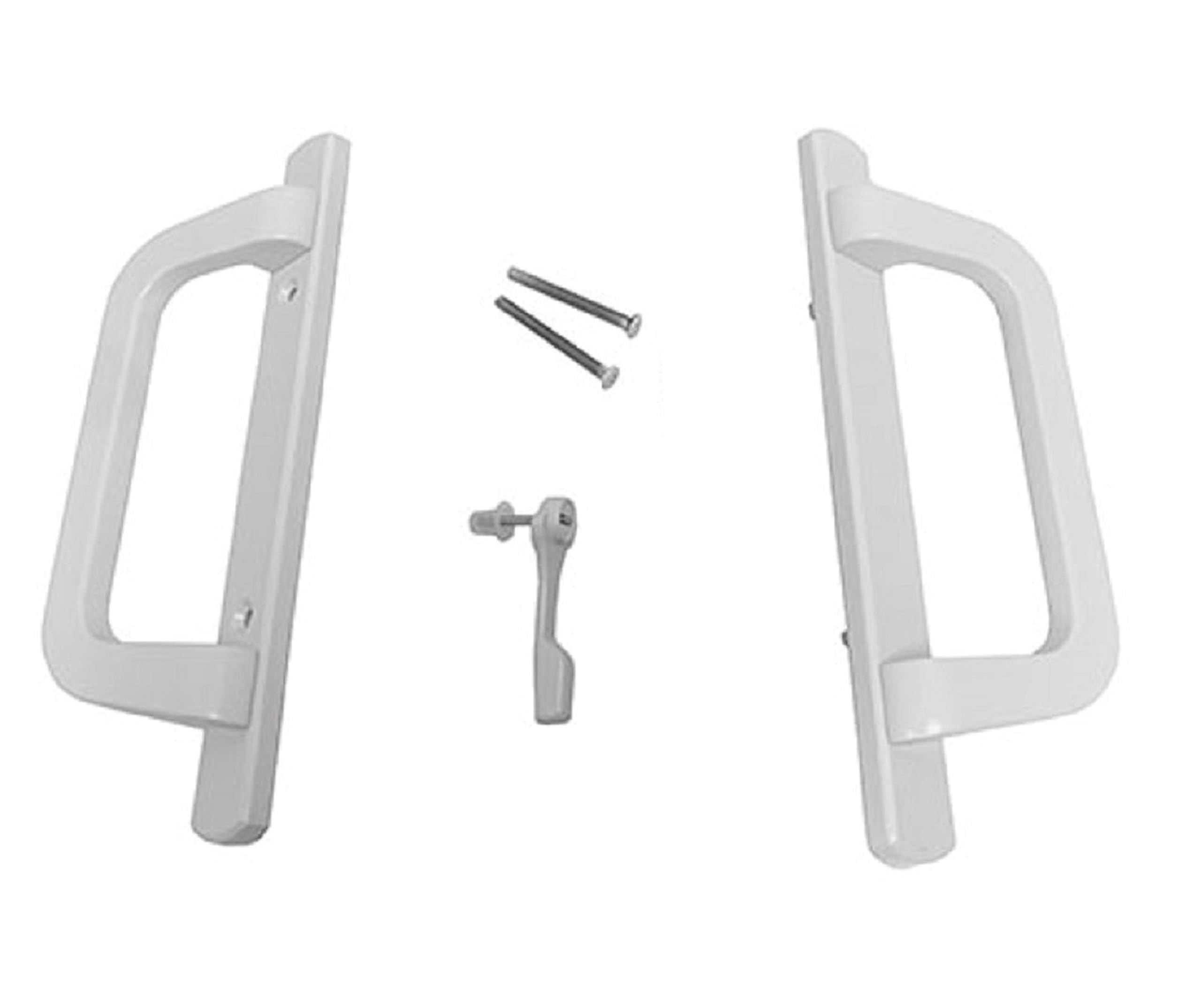 Premium PGT Sliding Glass Door Handle Kit - White, 8-12 Inch Adjustable | Durable Replacement for Patio, Balcony & Shower Enclosures