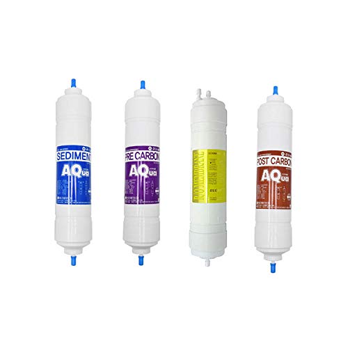 4EA Premium Replacement Water Filter Cartridge Set for Hanil World PHILEO-802RO - 10 Micron Filtration - Perfect for Home & Office Water Purification Systems