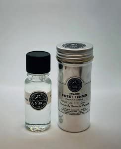 Organic Fennel Sweet Essential Oil 100ml - 100% Pure & Natural Foeniculum Vulgare Oil for Aromatherapy, Massage & Skin Care by NHR Organic Oils - Perfect for Diffusers, DIY Beauty & Relaxation