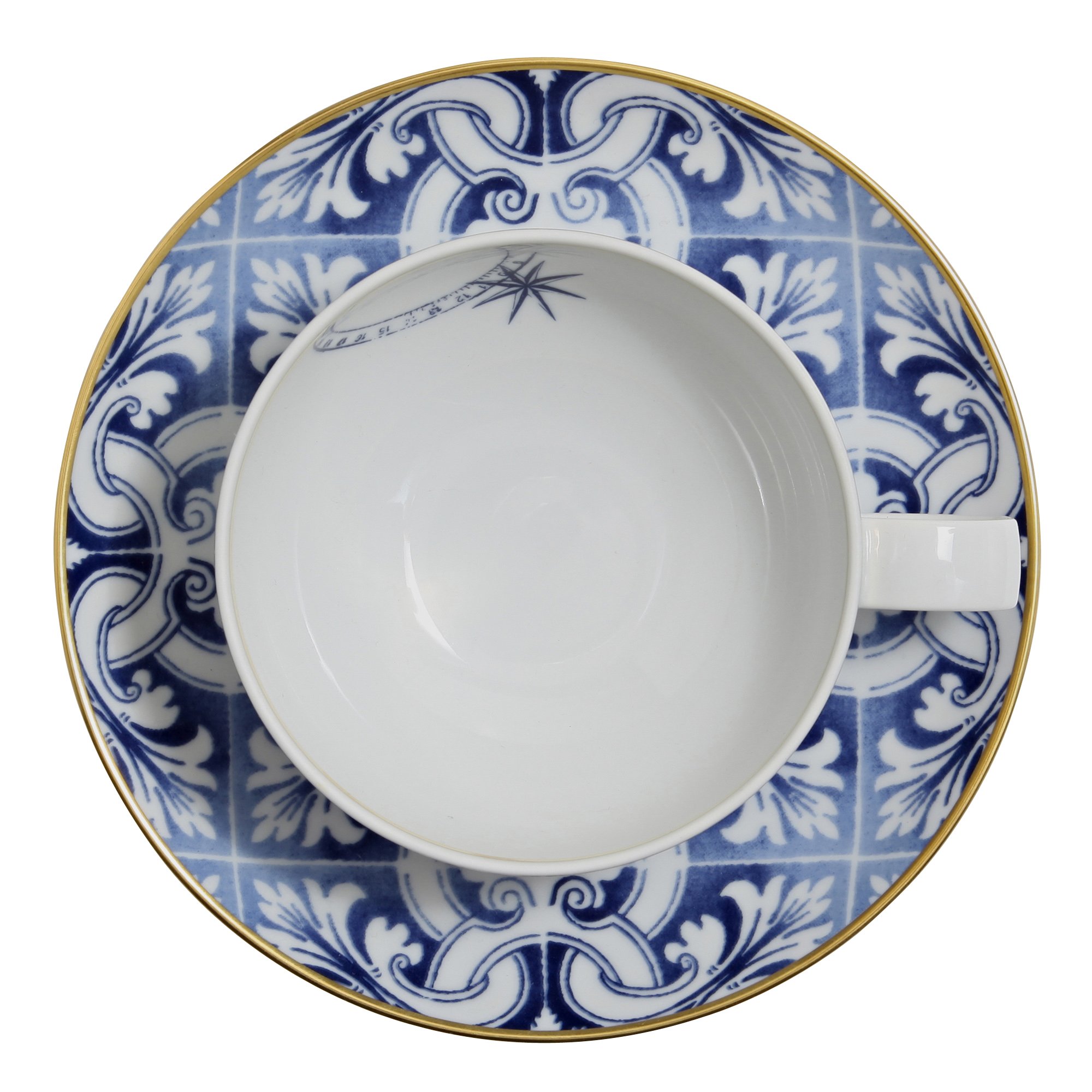 Premium Porcelain Tea Cup and Saucer Set - Elegant Bone China Tea Set for Afternoon Tea, Gift Giving & Home Decor - Transatlantica Collection