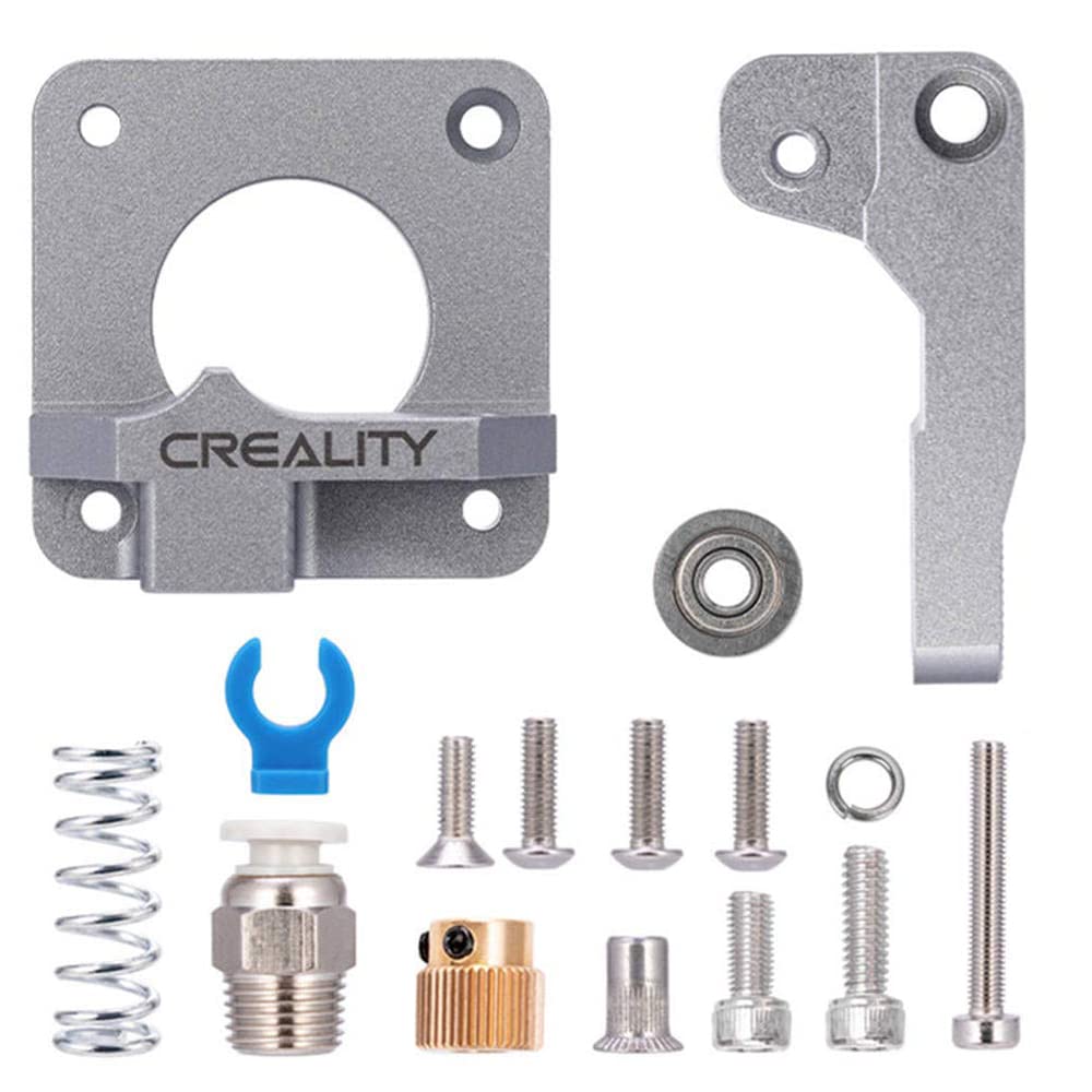 Official Creality 3D Printer Upgrade Kit - All Metal MK-8 Extruder, 4 Red Hand Twist Leveling Nuts & 4 Bed-Level Springs for Ender 3/Ender 3 V2/Ender 3 Pro/Ender 5/CR-10 Series - Improve Print Quality & Stability for DIY 3D Printing Projects