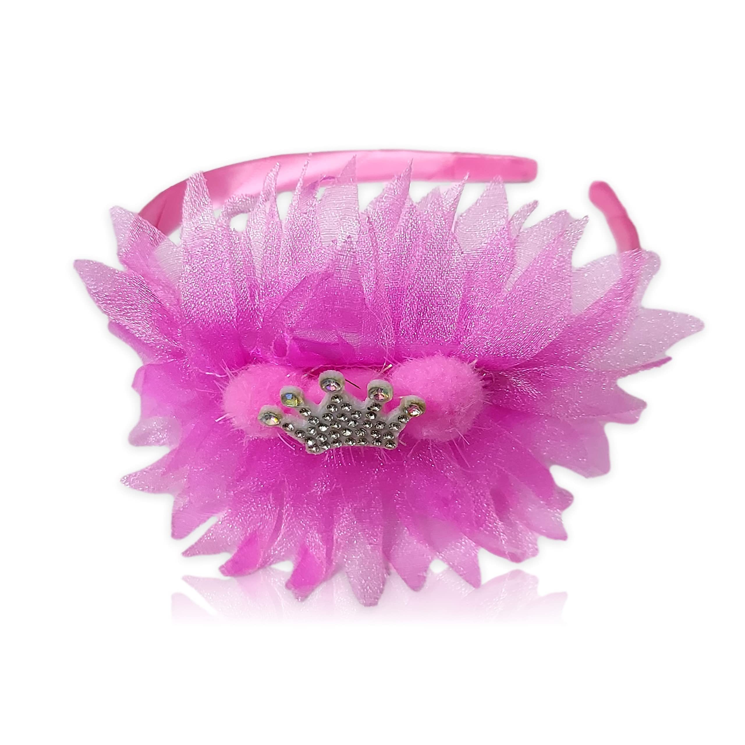 BELLO TOKO 4-Piece Floral Hair Band Set for Girls & Women - Stylish Hair Accessories Combo for School, Parties & Everyday Wear