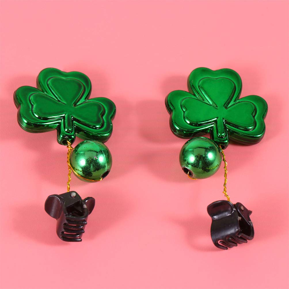 Holibanna 10-Piece Christmas Beard Ornaments Set with Clips - Shamrock Beard Decor for Men - Festive Holiday Party Accessories for Santa Costumes, Christmas Parties & Themed Events