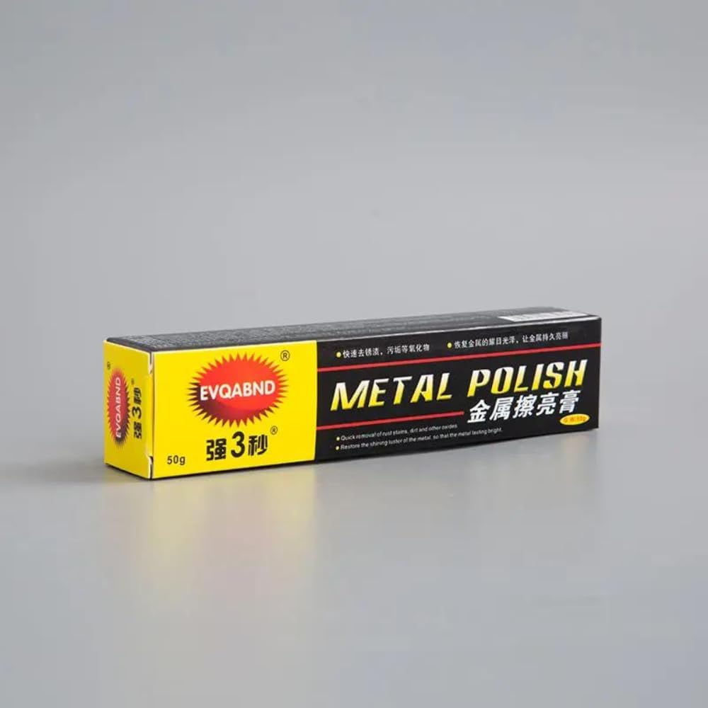Premium Metal Polish & Grinding Paste for Stainless Steel & Auto Detailing - Professional Metal Surface Restoration, Car Buffing & Jewelry Polishing Compound - Ideal for Automotive, Kitchenware & DIY Metalworking Projects
