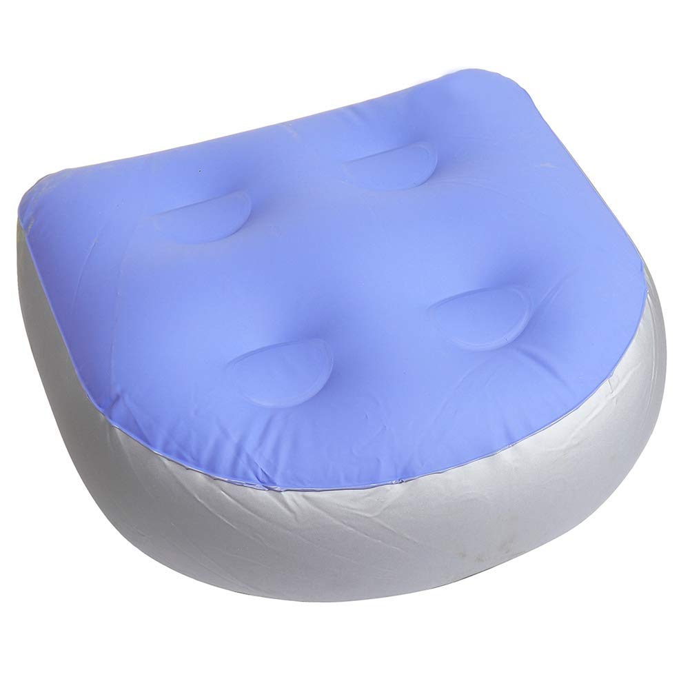 **Inflatable Spa & Hot Tub Booster Seat with Suction Cups - Waterproof Bathtub Massage Mat for Back Support - Soft & Safe Inflatable Cushion for Relaxation & Hydrotherapy**    *(Perfect for Home Spas, Jacuzzis, Bathtubs & Pool Relaxation - Enhances Comfort & Safety During Hydrotherapy Sessions)*