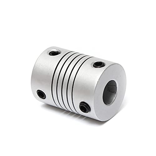 Flexible Stepper Motor Coupler for 3D Printers - High Precision CNC Aluminum Shaft Coupling for Smooth Motion Transmission | Perfect for DIY 3D Printing, CNC Machines & Robotics Projects