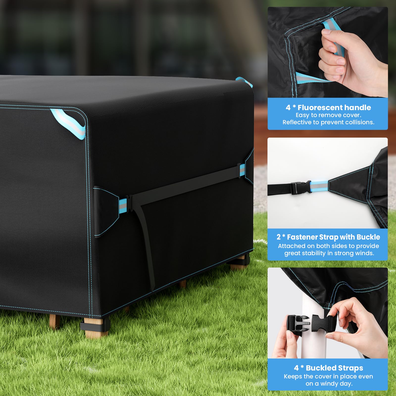 Durable 420D Waterproof Outdoor Patio Furniture Covers - 126