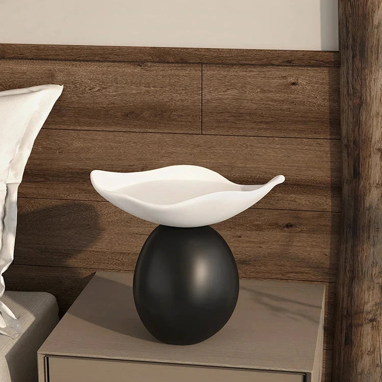 Stylish Balance Form Decorative Bowl - Handcrafted Ceramic Fruit Serving Bowl for Dining Table Centerpiece, Kitchen Counter Decor, and Gift Giving
