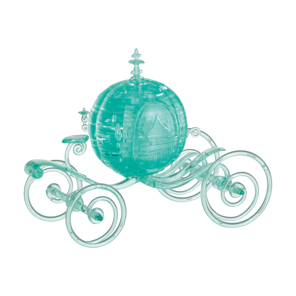Disney Cinderella's Aqua Carriage 3D Crystal Puzzle - 71 Piece Brain Teaser for Adults & Teens | Perfect Gift for Disney Fans, Collectors & Puzzle Lovers | Home Decor, Office Display & Relaxation Activity