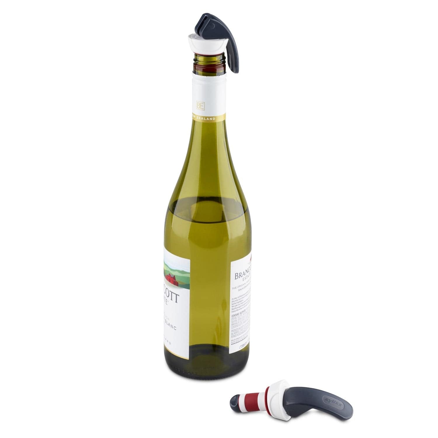 Zyliss Easy Seal Wine Bottle Stoppers - Airtight Silicone Cork for Red & White Wine (Set of 2) - Perfect for Home Bars, Parties & Wine Preservation
