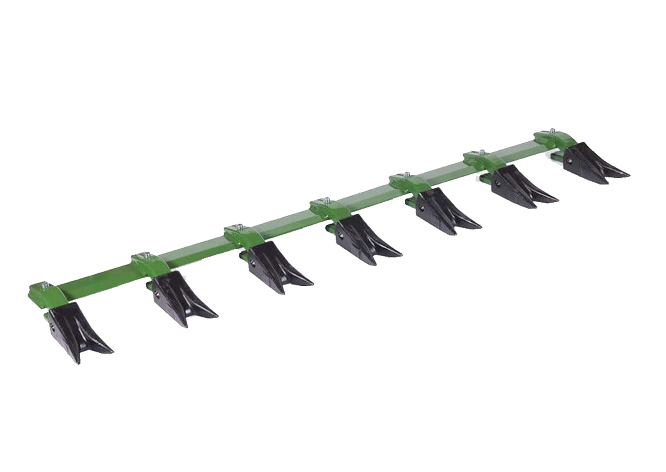 Heavy Duty Bucket Tooth Bar for Sub-Compact Tractor - 46 Inch Green, Fits 1/2