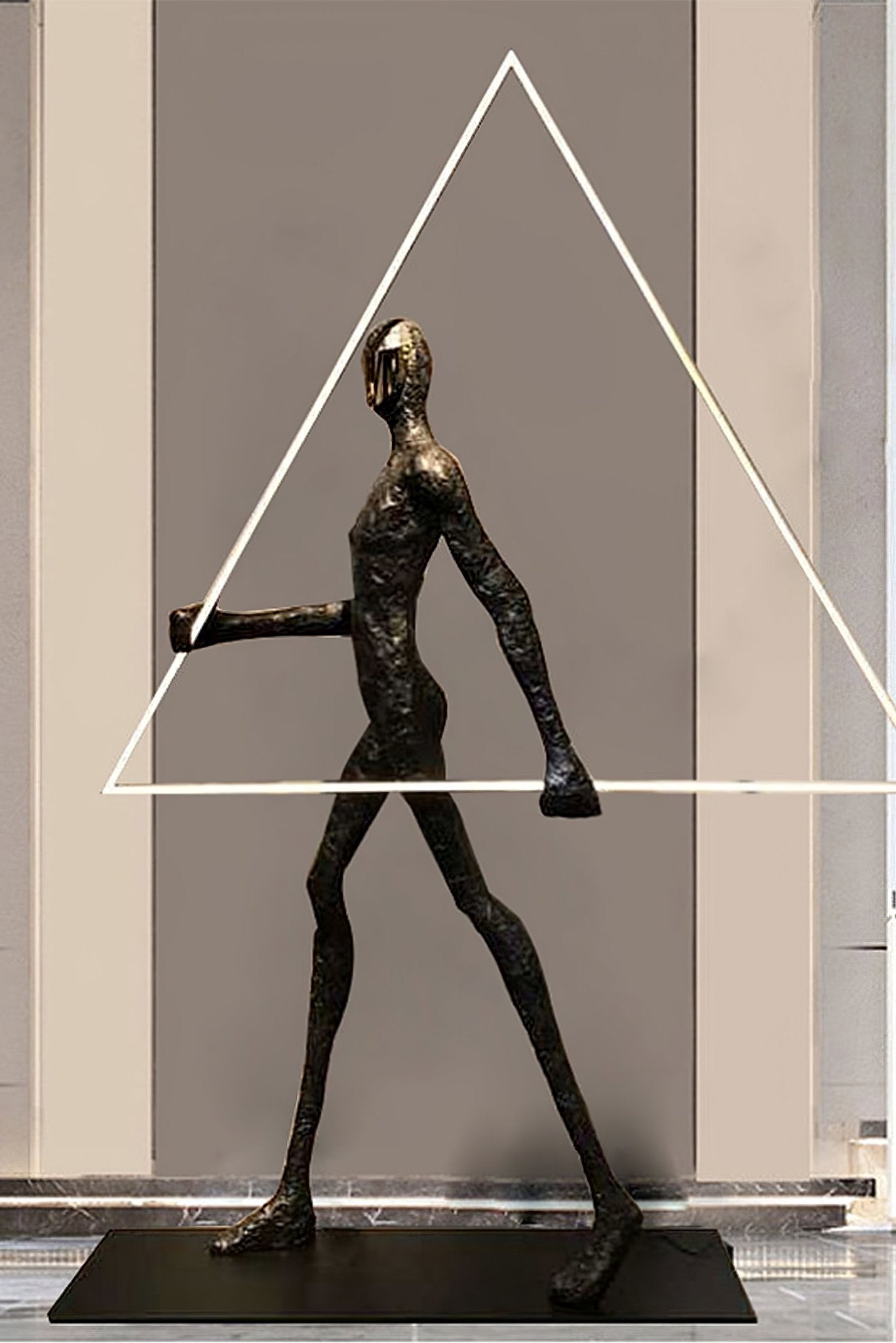 Modern Aeon Sculpture Floor Lamp - Adjustable LED Standing Light for Living Room, Bedroom & Office - Elegant Home Decor & Ambient Lighting
