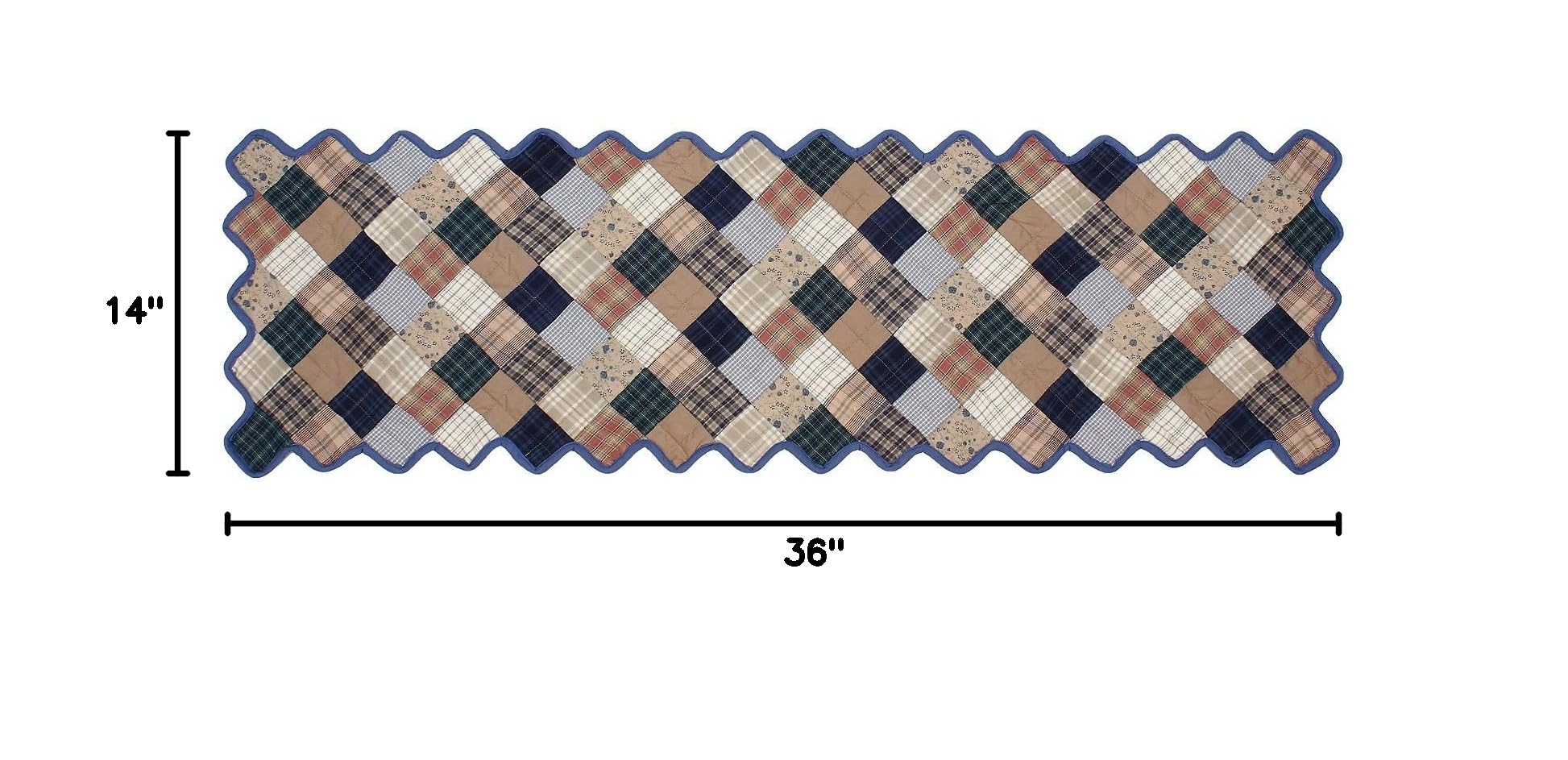 Stylish Quilted Coffee Table Runner 14