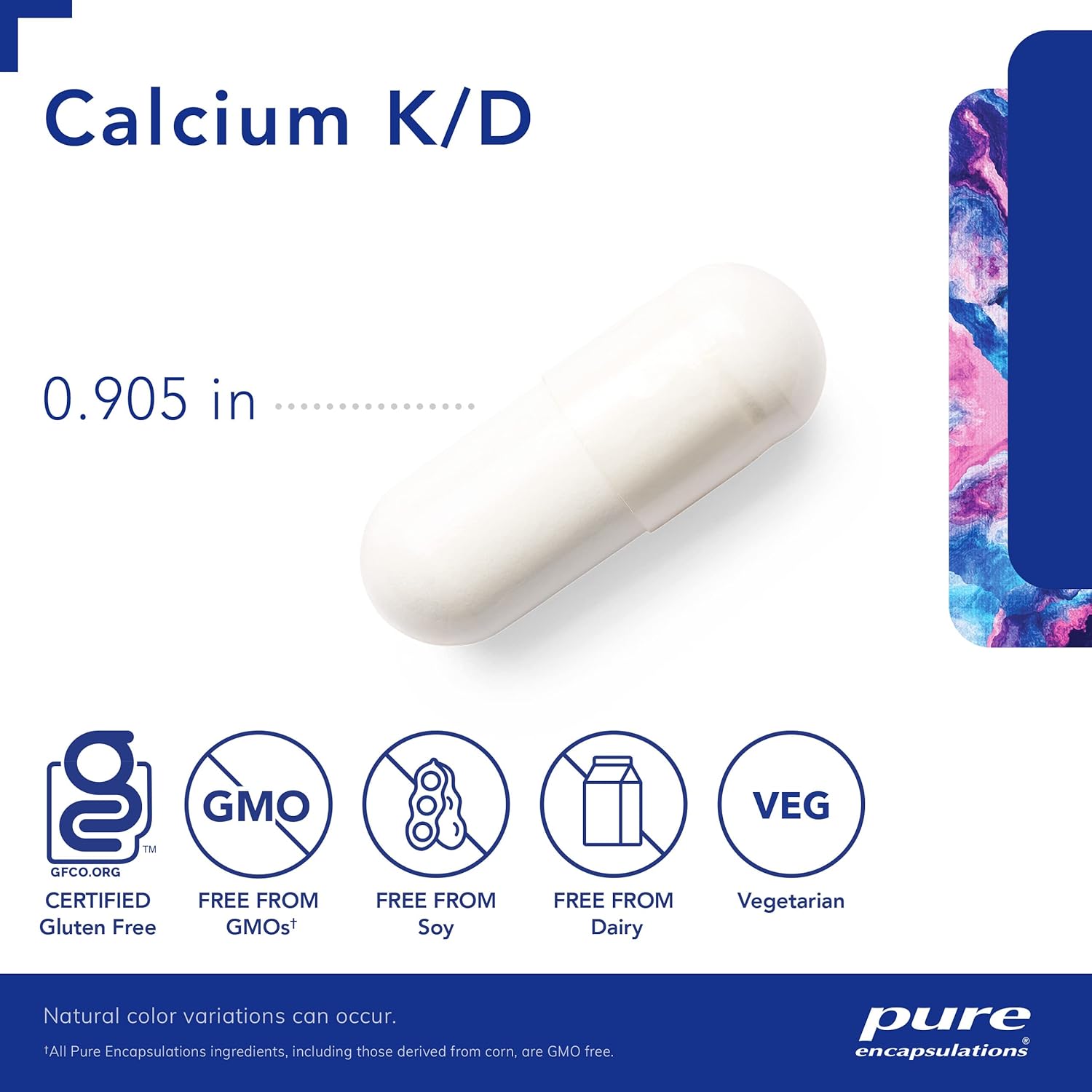 Pure Encapsulations Calcium K/D Supplement - 180 Capsules - Supports Bone & Heart Health - Ideal for Adults & Seniors for Daily Nutrition & Wellness