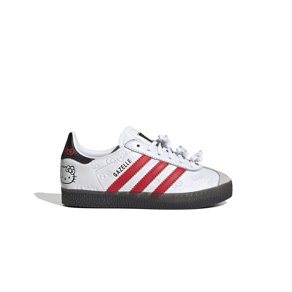 Hello Kitty Kids Gazelle Sneakers - White & Red Athletic Shoes for Girls | Cute Casual Walking & School Fashion
