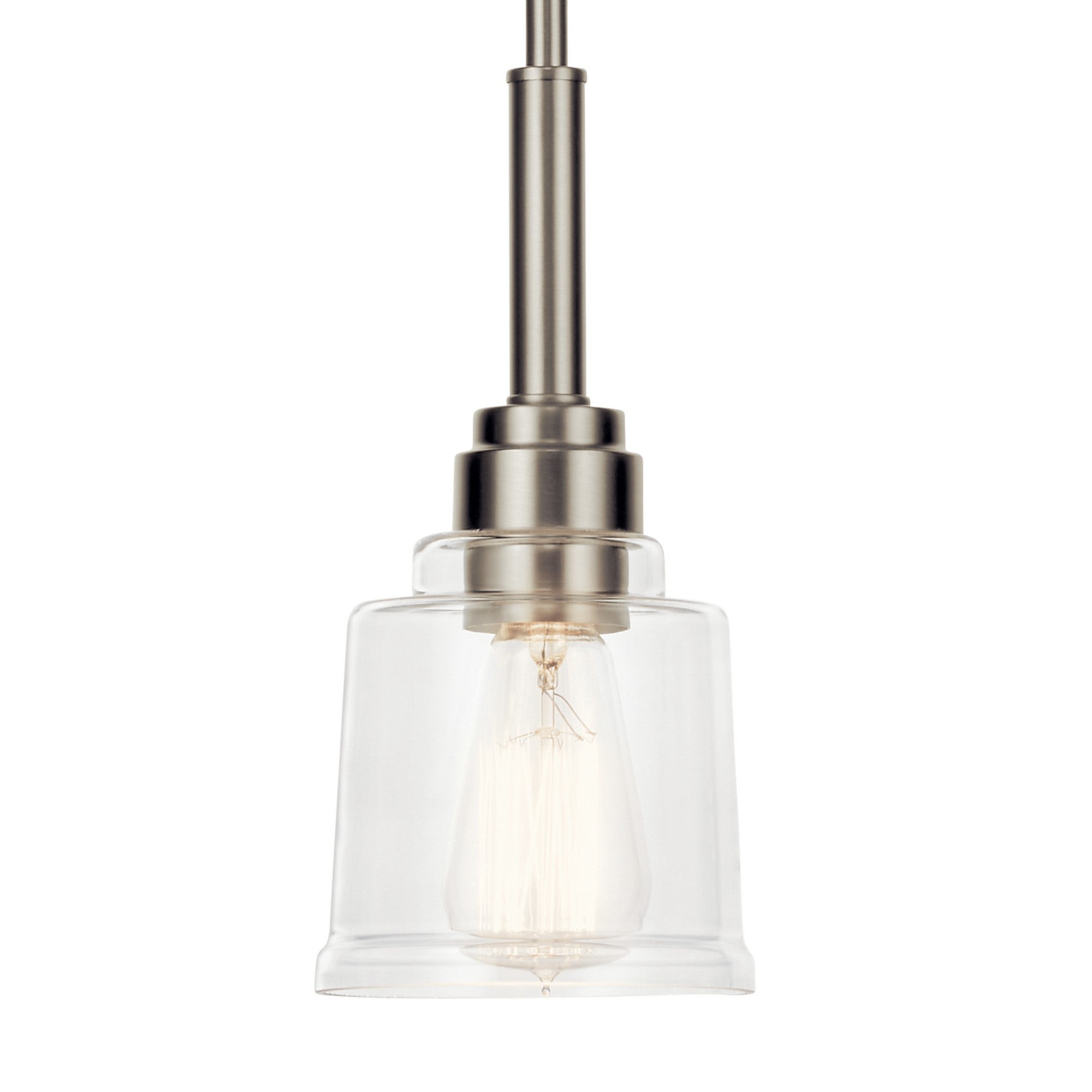 Aivian 5 Inch Modern Pendant Light with Nickel Finish - Perfect for Kitchen Island, Dining Room, and Bedroom Lighting