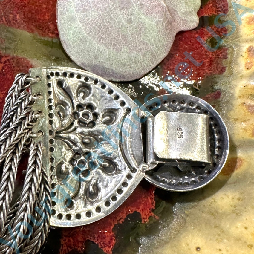 Sterling Silver Cable Bracelet with Floral Clasp - Elegant Adjustable Jewelry for Women, Perfect for Parties, Weddings & Everyday Wear