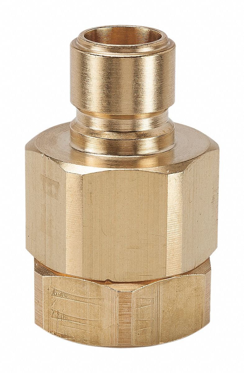 1/2-14 Brass Coupler Nipple - Heavy Duty Pipe Fitting for Plumbing, Hydraulic & Pneumatic Systems - Perfect for Water Supply, Gas Lines & Industrial Applications