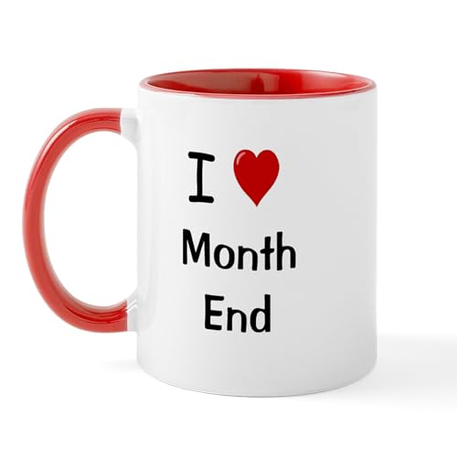 White/Red Inside - Financial Accountant Mug I Love Month End Mug