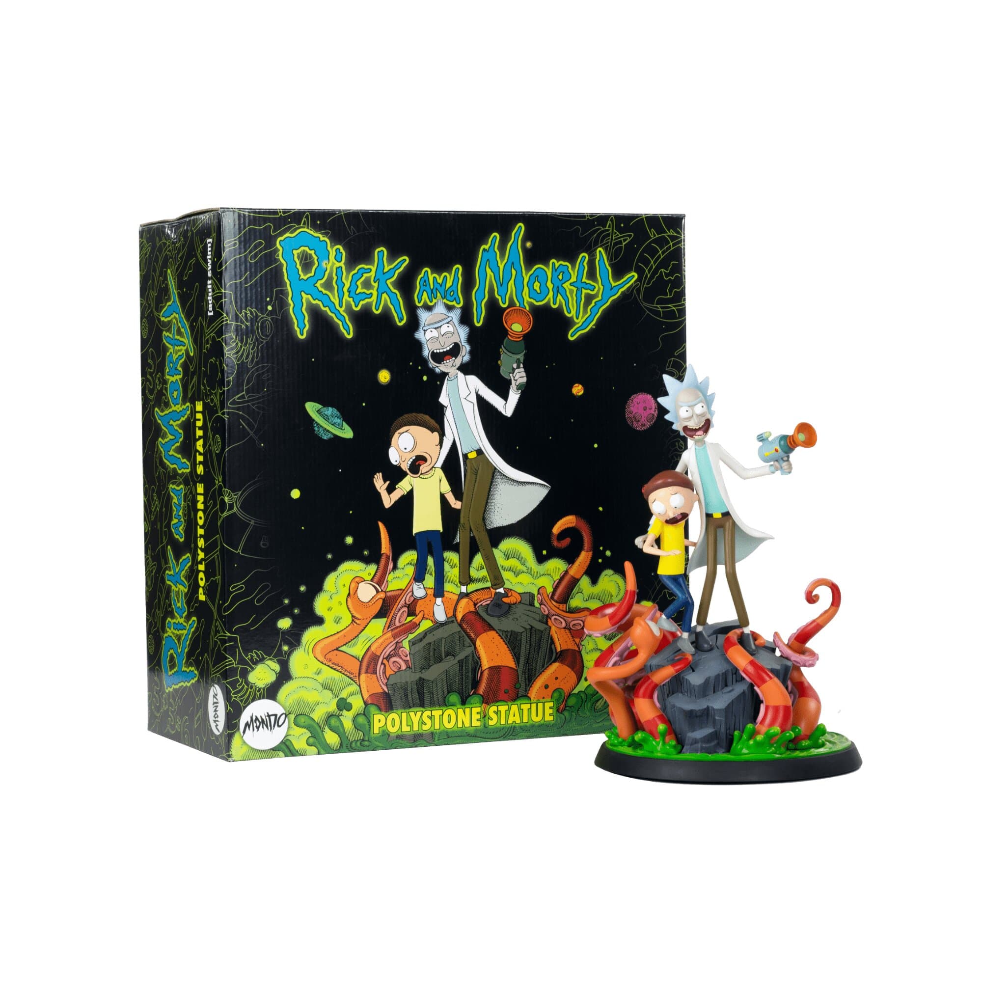 Rick and Morty 12-Inch Polystone Collectible Statue - Official Cartoon Network Merchandise - Perfect for Home Decor, Office Display, and Fan Collections