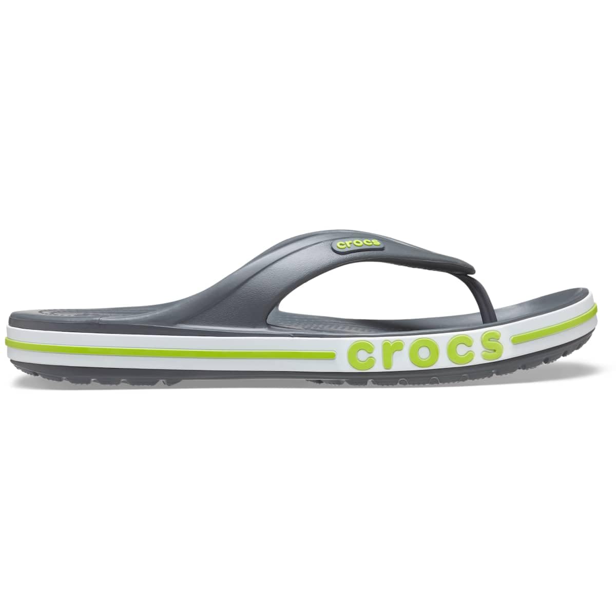Crocs Unisex Bayaband Flip Flops - Comfortable Casual Sandals & Shower Shoes for Men and Women | Perfect for Beach, Pool, and Indoor Use