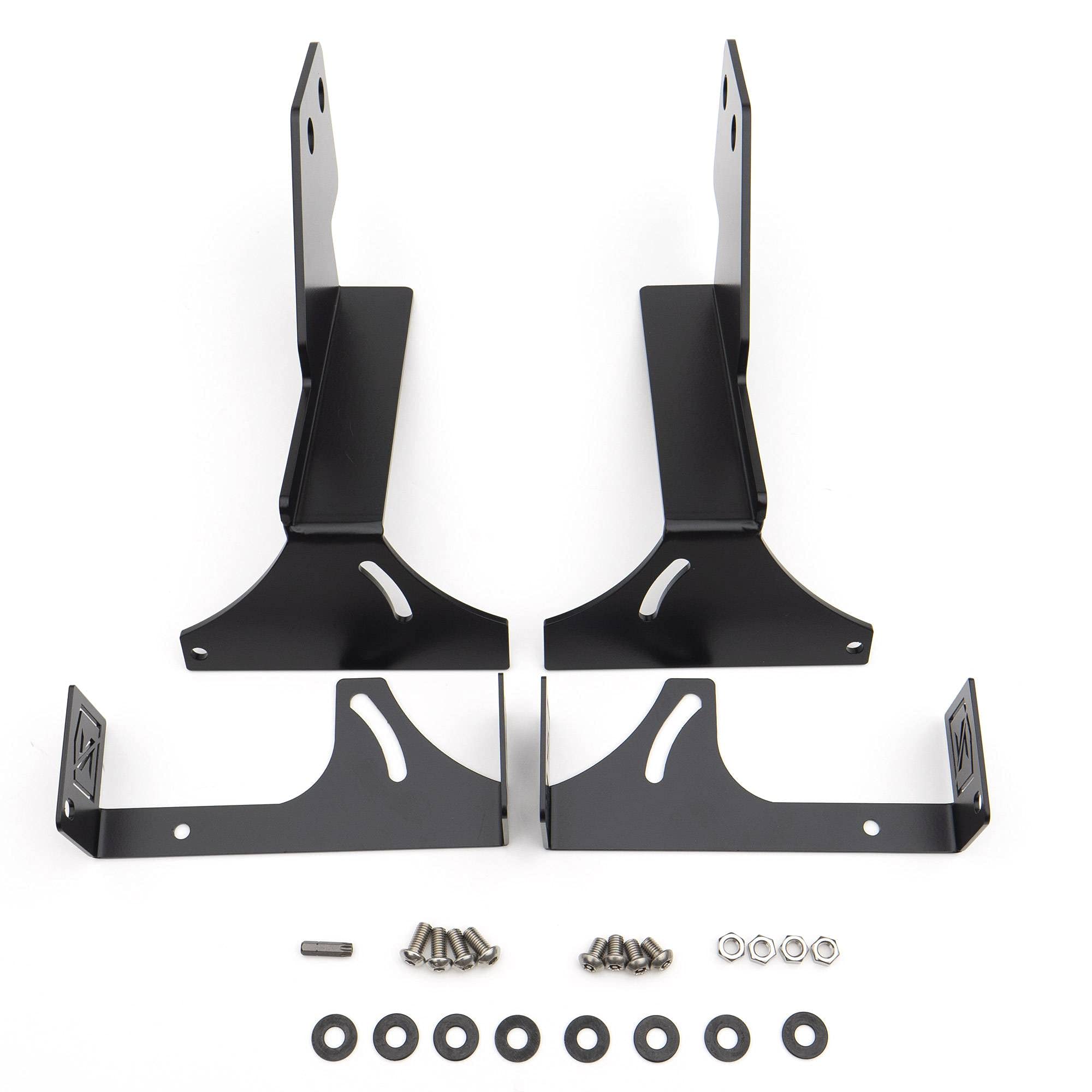 2014-2018 Chevrolet Silverado 1500 Rear Bumper LED Light Mounting Bracket - Fits ZROADZ 6 Inch LED Lights (Lights Not Included) - Heavy Duty Black Powder Coated - Off Road Lighting Accessory for Truck & SUV - PN Z382082