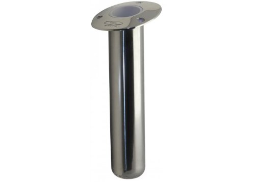 CE Smith Flush Mount Rod Holder - Heavy Duty Stainless Steel Fishing Rod Holder for Boats, Kayaks & Marine Use - Secure & Durable for Saltwater & Freshwater Fishing