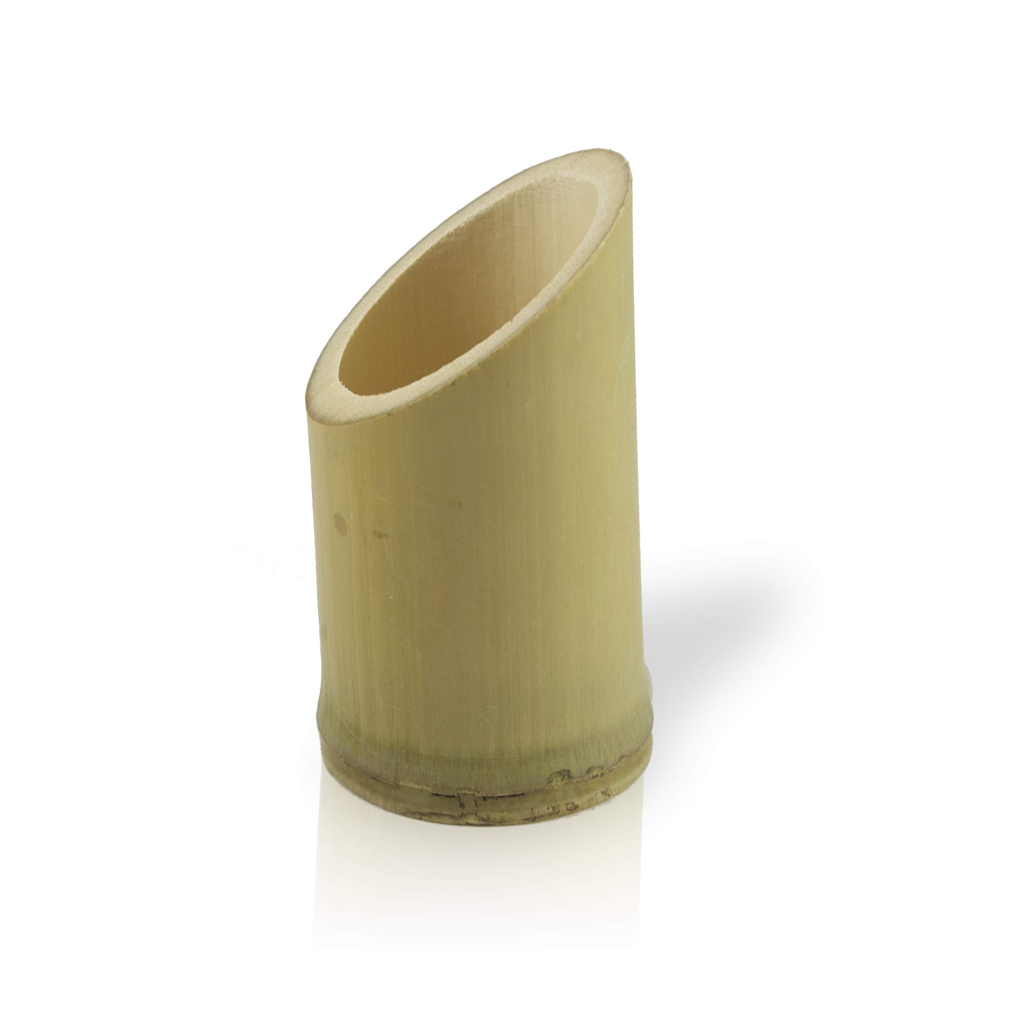 Eco-Friendly Disposable Bamboo Cups - PacknWood 209 BTU 55 Oblique Cut 3.5