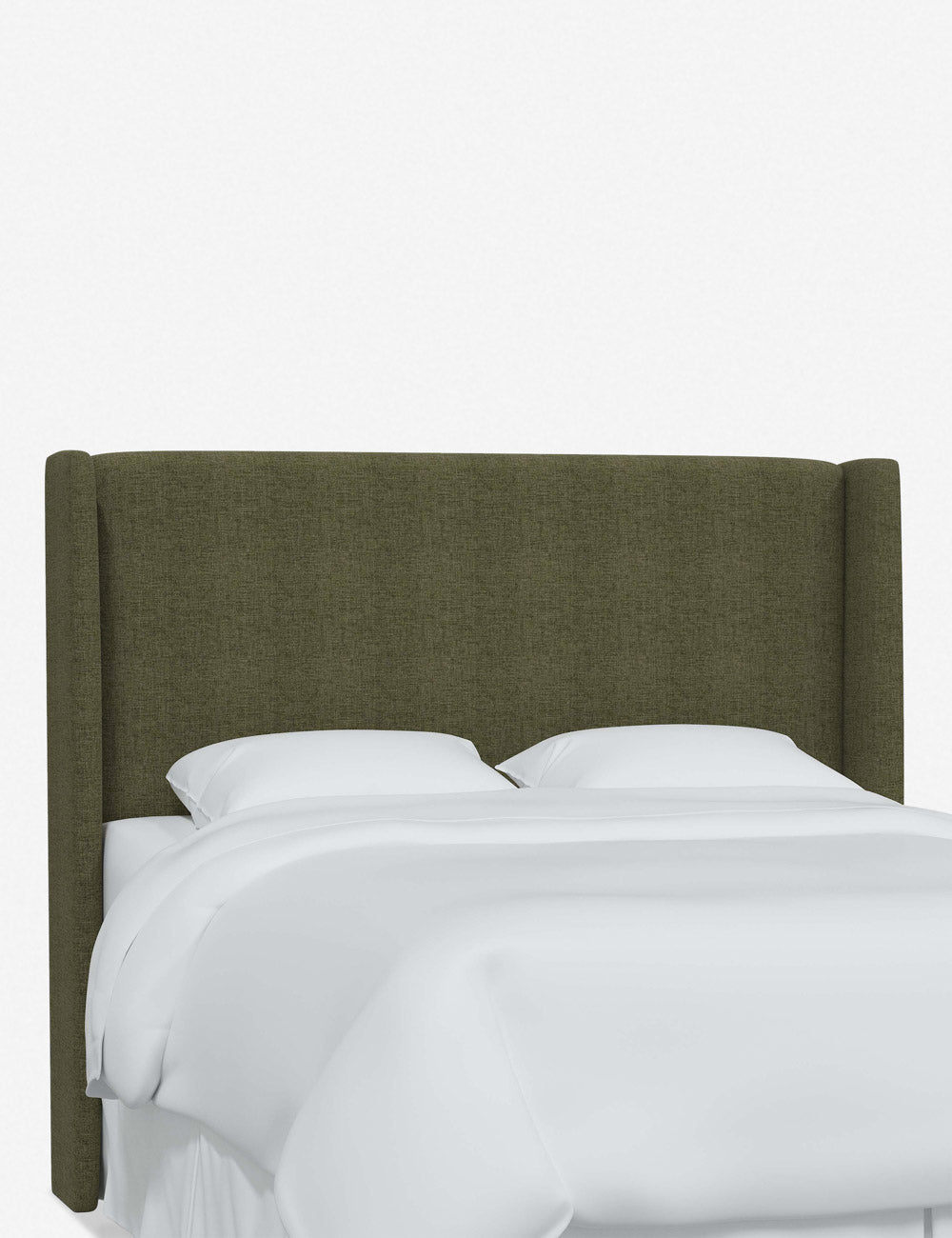 Adara Upholstered Headboard - Queen Size Bed Frame Headboard with Nailhead Trim - Perfect for Master Bedroom, Guest Room & Home Decor