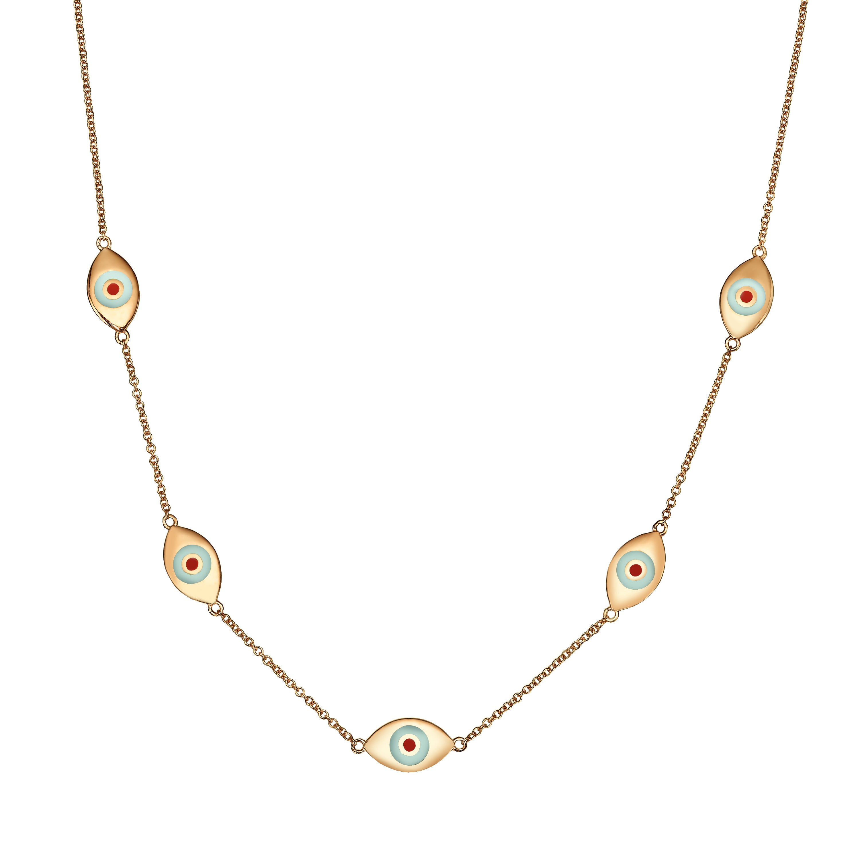 Ojos Necklace - Elegant Evil Eye Pendant for Women | Handmade Boho Jewelry for Protection & Good Luck | Perfect for Layering, Gifts & Everyday Wear