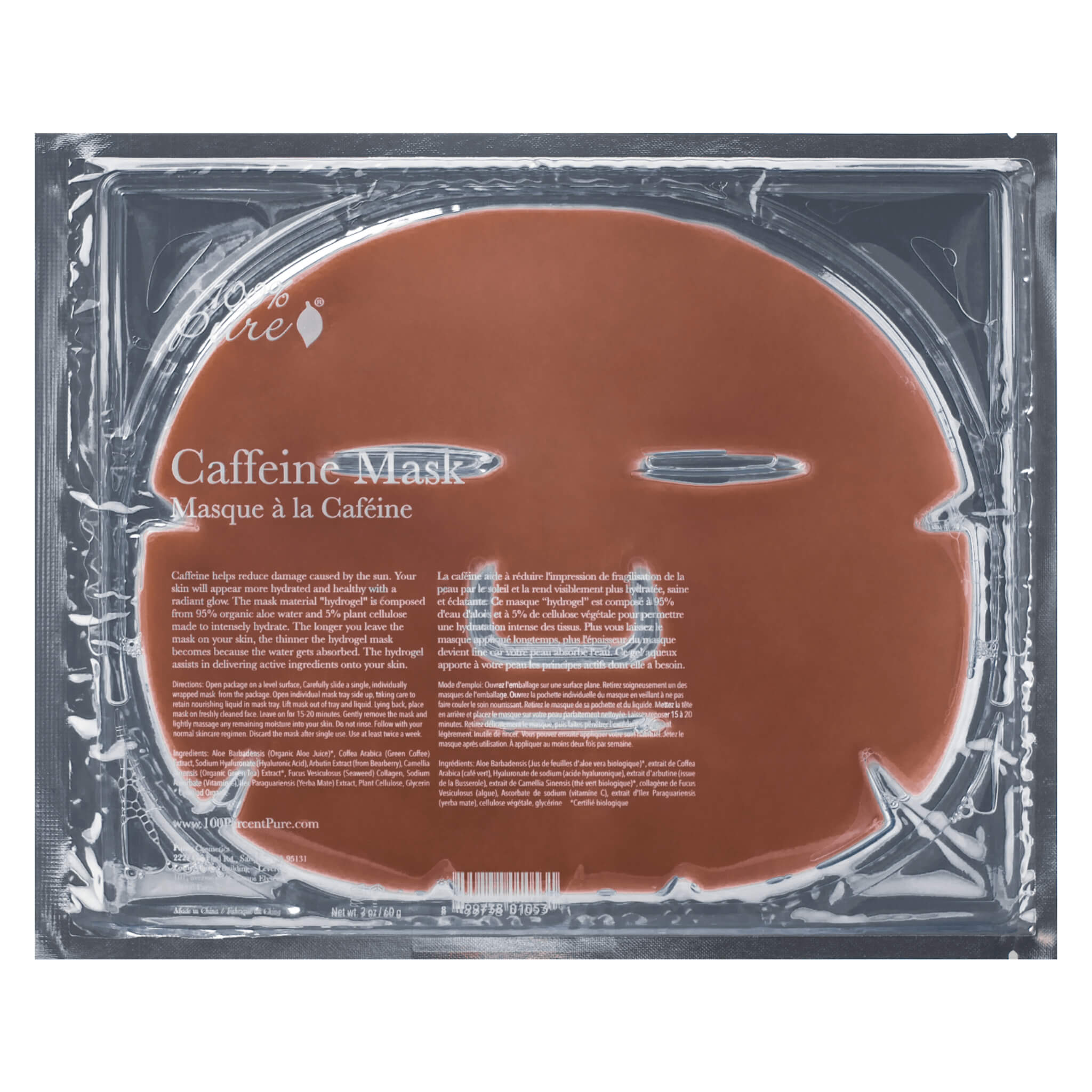 Caffeine Face Mask - Hydrating & Brightening Sheet Mask for Glowing Skin - Perfect for Morning Skincare Routine & Pre-Makeup Prep