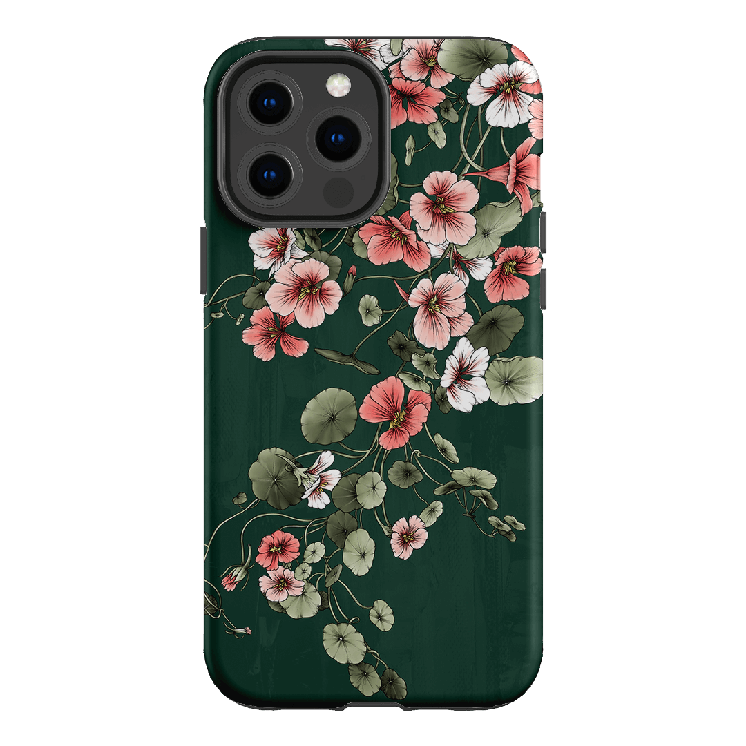 Stylish Nasturtium Flower Design Phone Case - Durable Protective Cover for iPhone & Samsung - Perfect for Everyday Use, Travel & Outdoor Activities