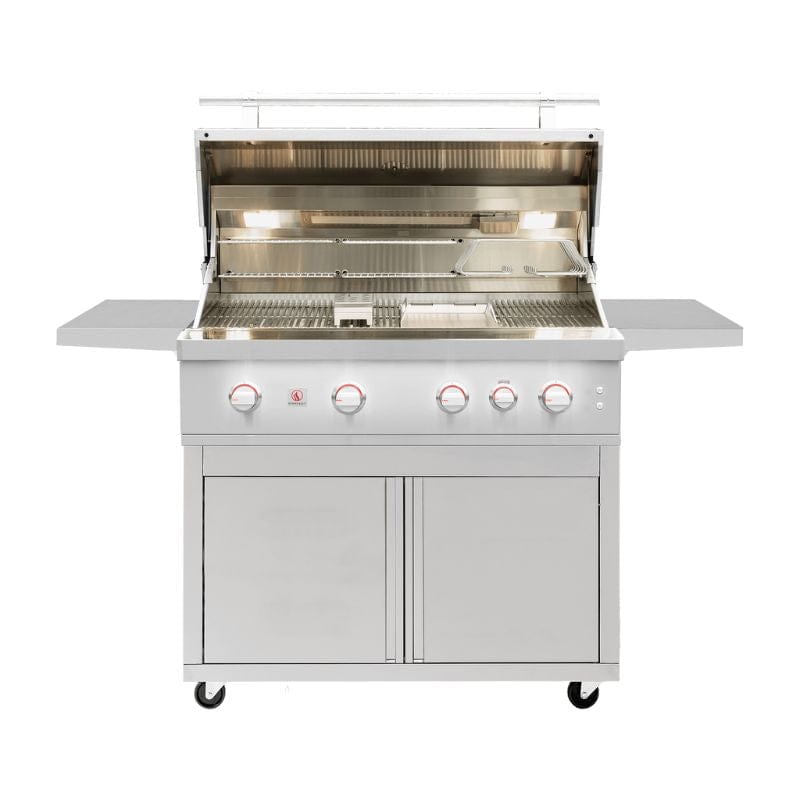 Summerset QUEST 42 Built-In Natural Gas Grill - Outdoor BBQ Grill with Stainless Steel Burners - Perfect for Backyard, Patio, and Poolside Cooking