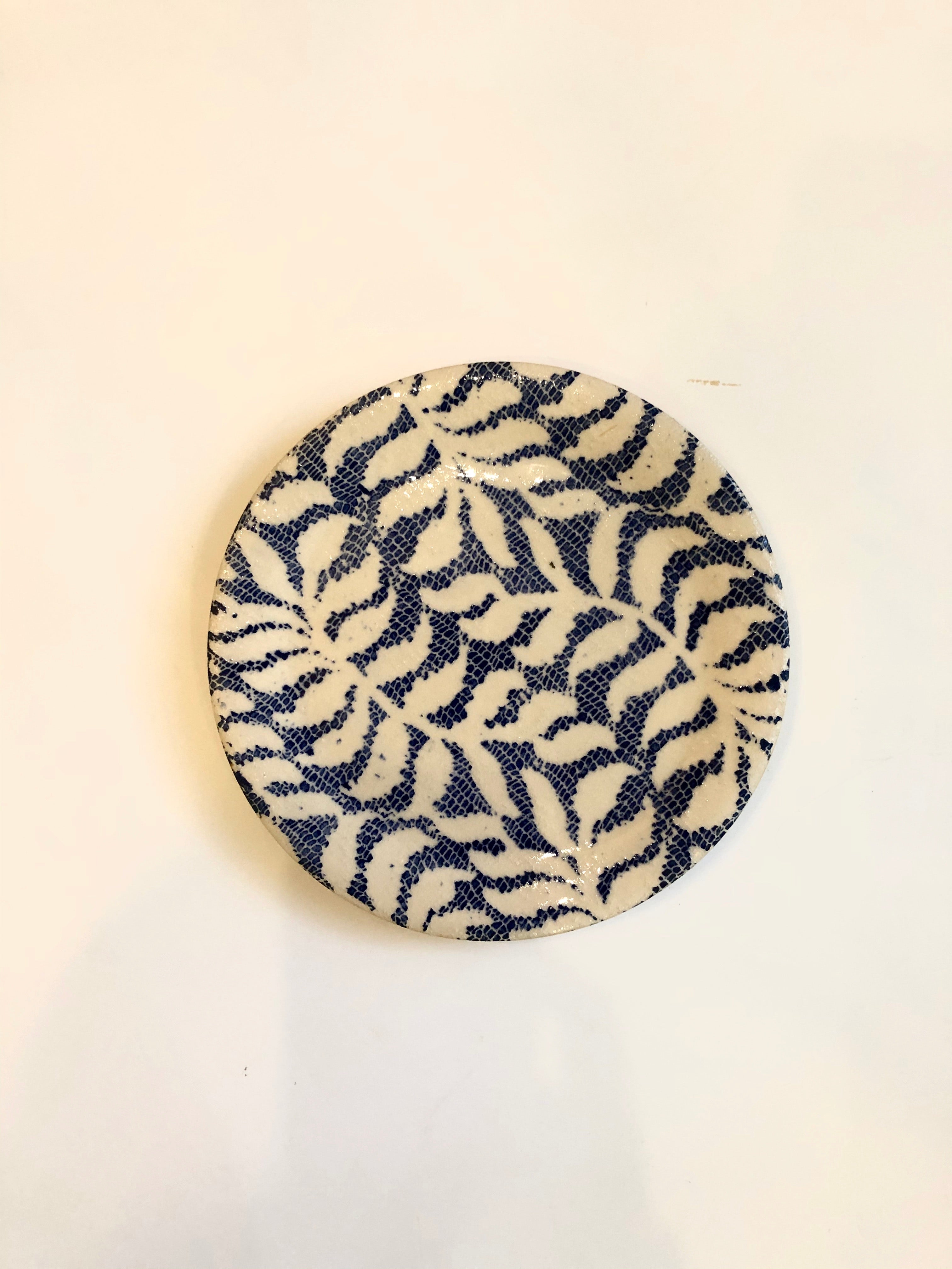 Elegant Cobalt Blue Dessert Plates - Set of 6, Ceramic Small Cake Plates for Parties, Afternoon Tea, Wedding Desserts & Home Decor